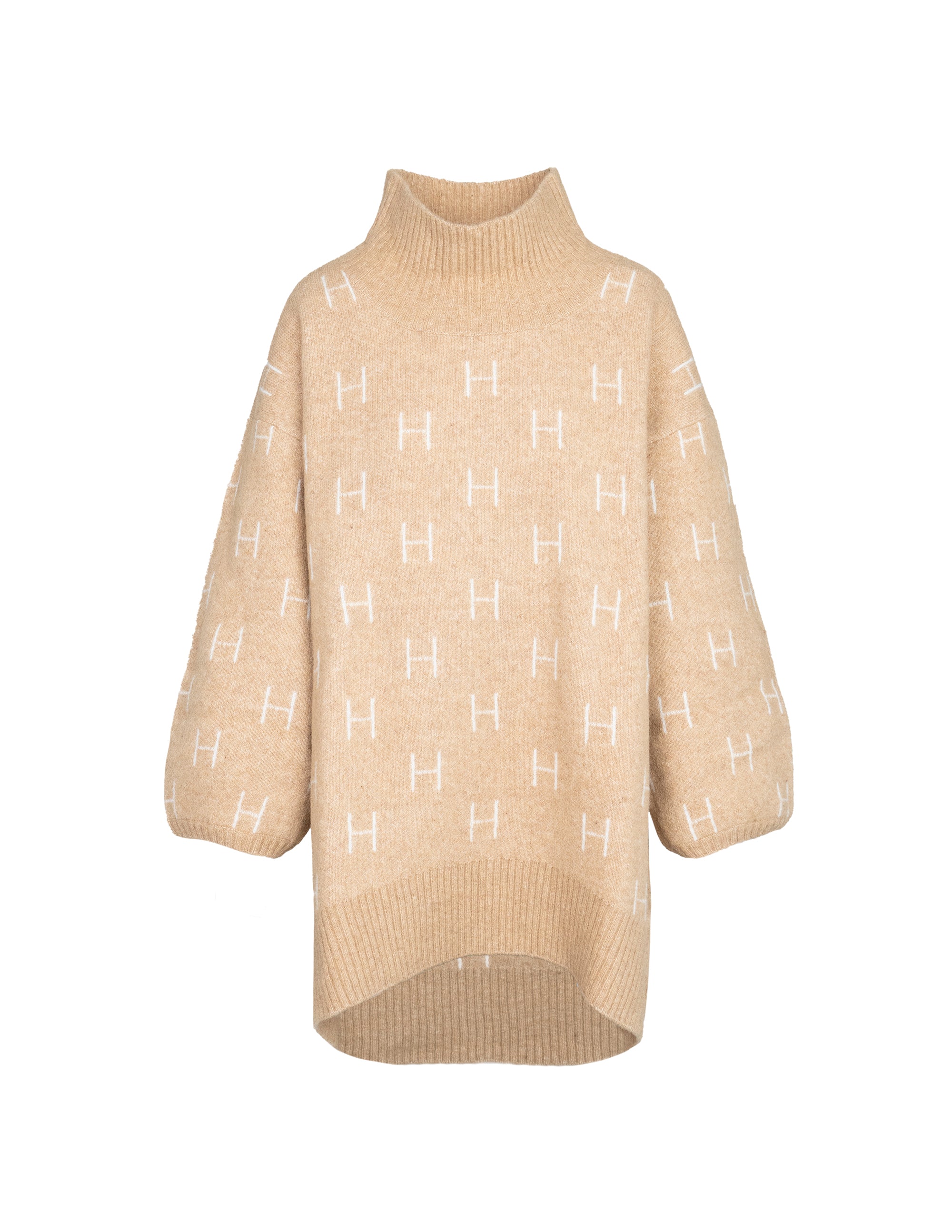 Maglioni Maglia FAM lunga in beige chiaro Hést