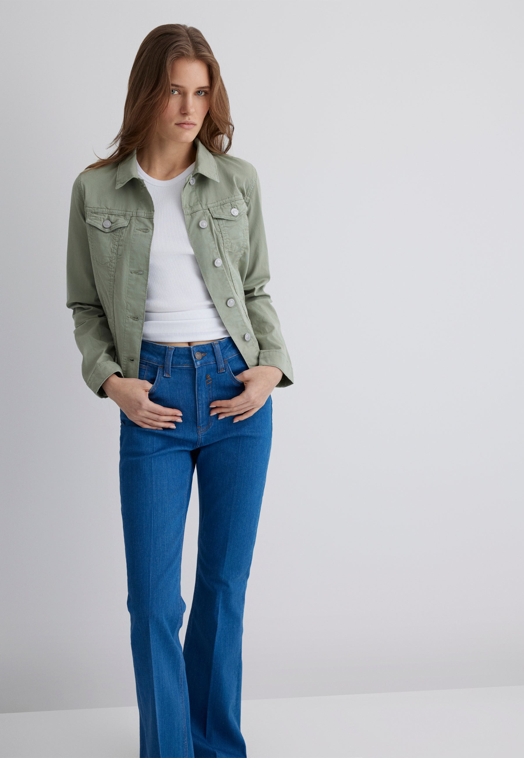 Daisy in Lily Pad Twill Giacche Mavi