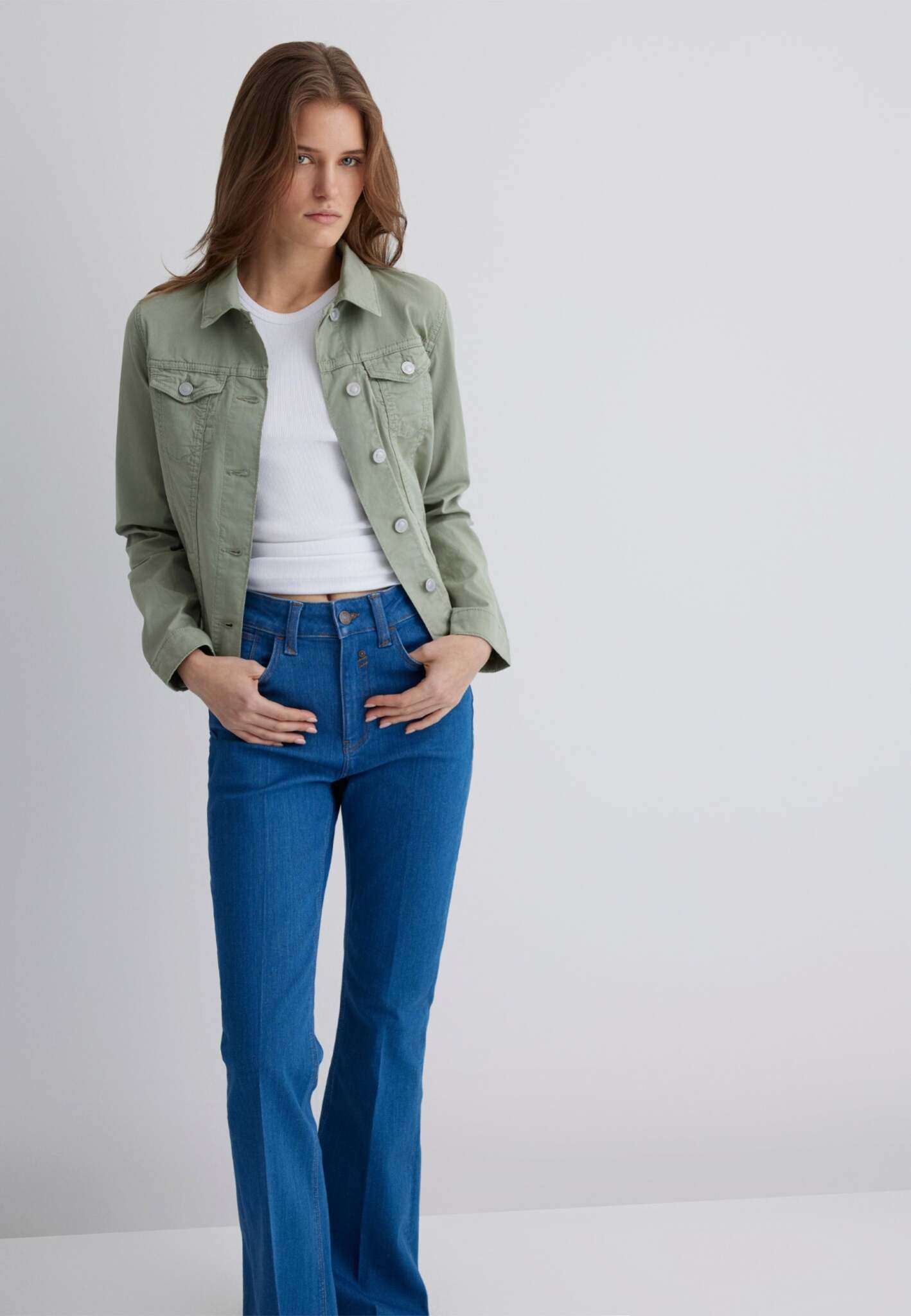 Daisy in Lily Pad Twill Giacche Mavi