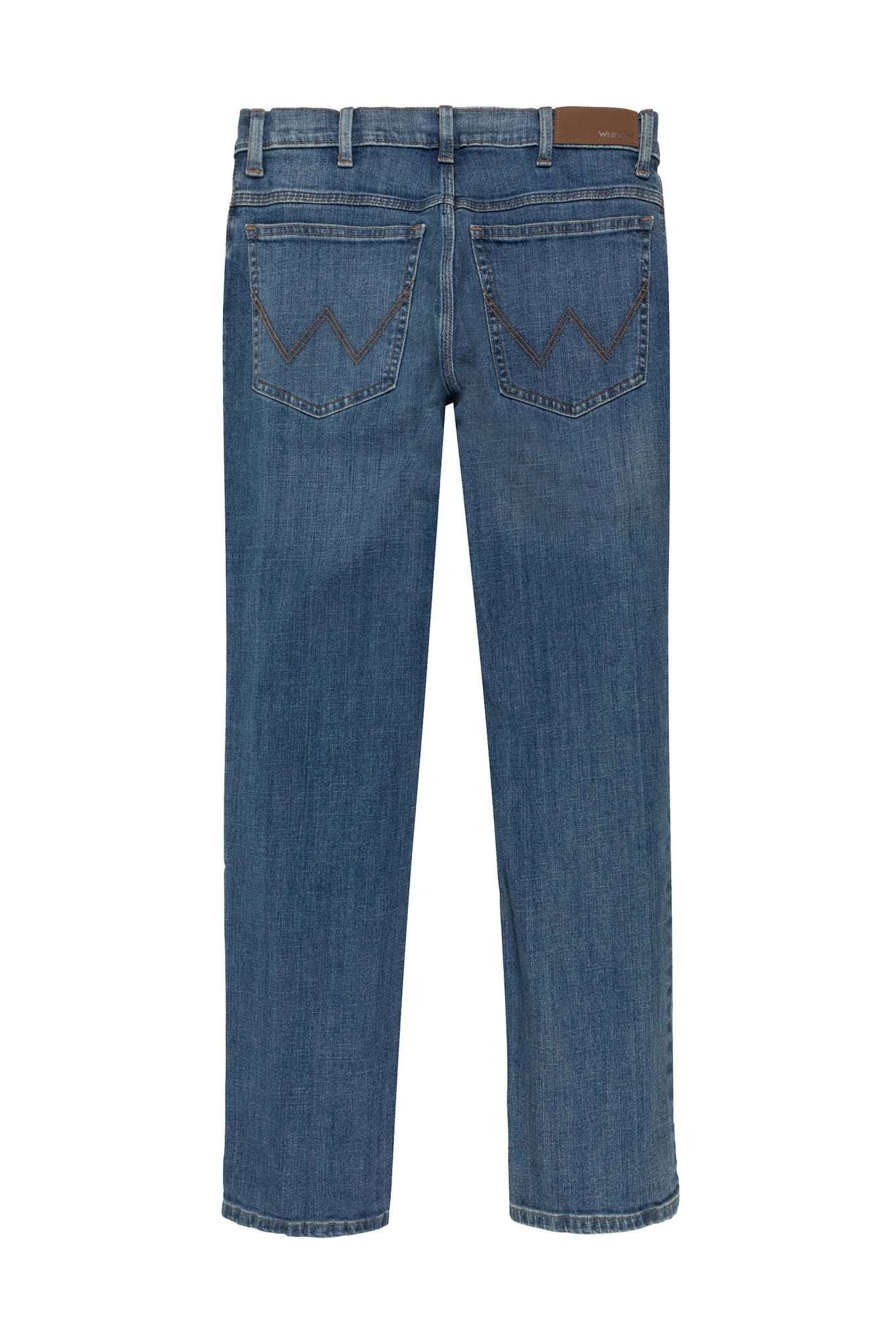 Autentici jeans dritti in pietra media Wrangler