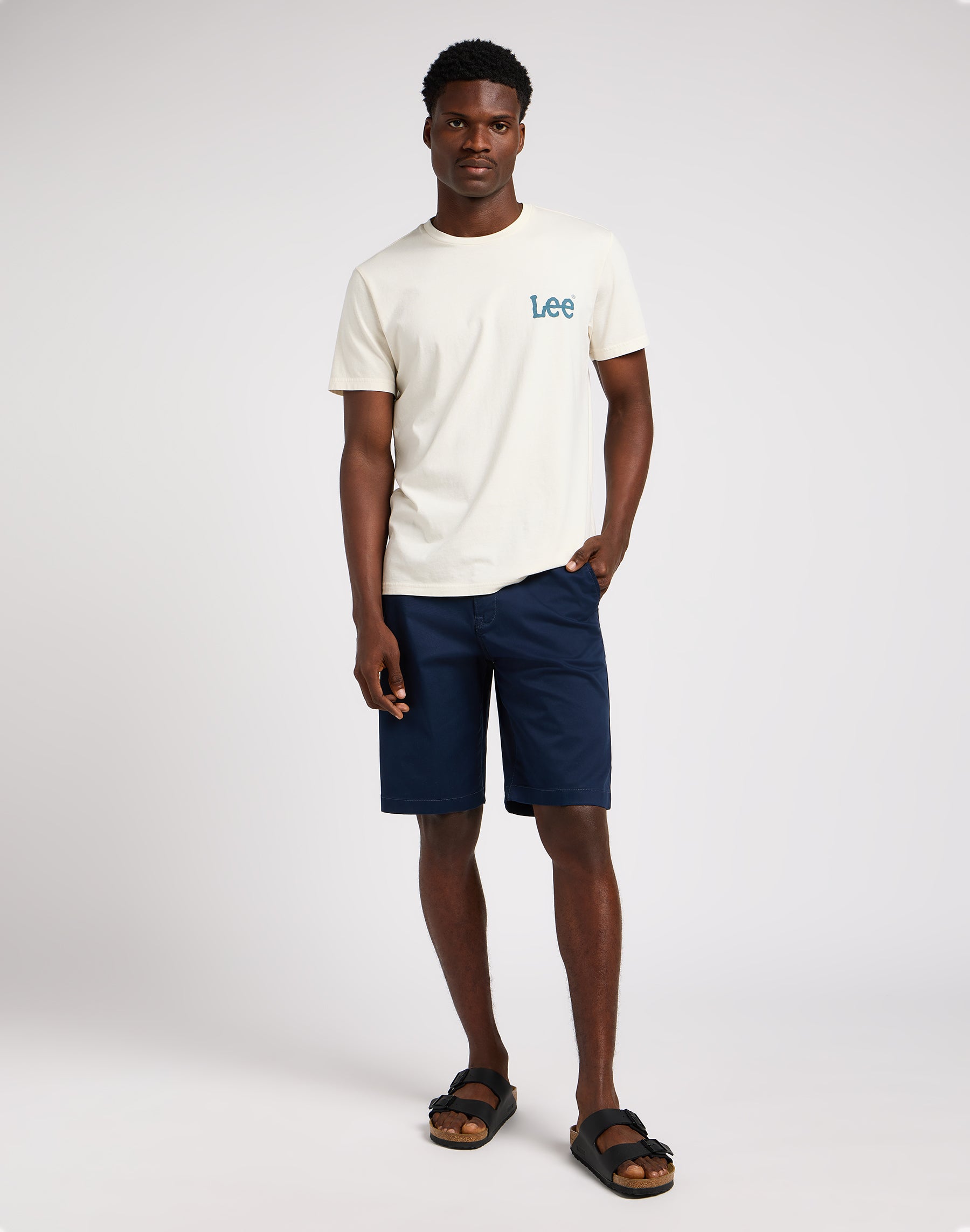Pantaloncini chino regular in blu scuro Lee