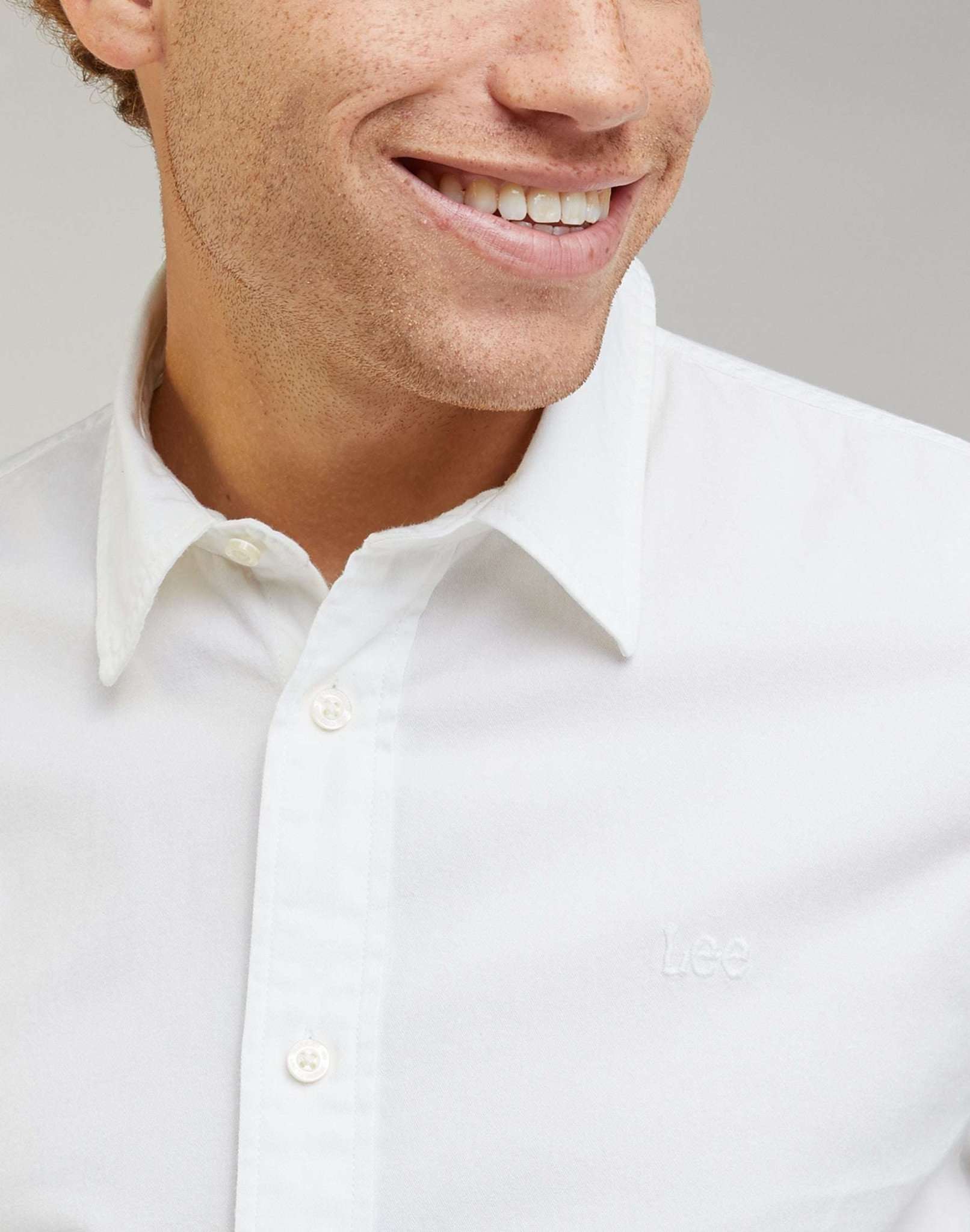 Camicia patch in camicie bianche brillanti Lee