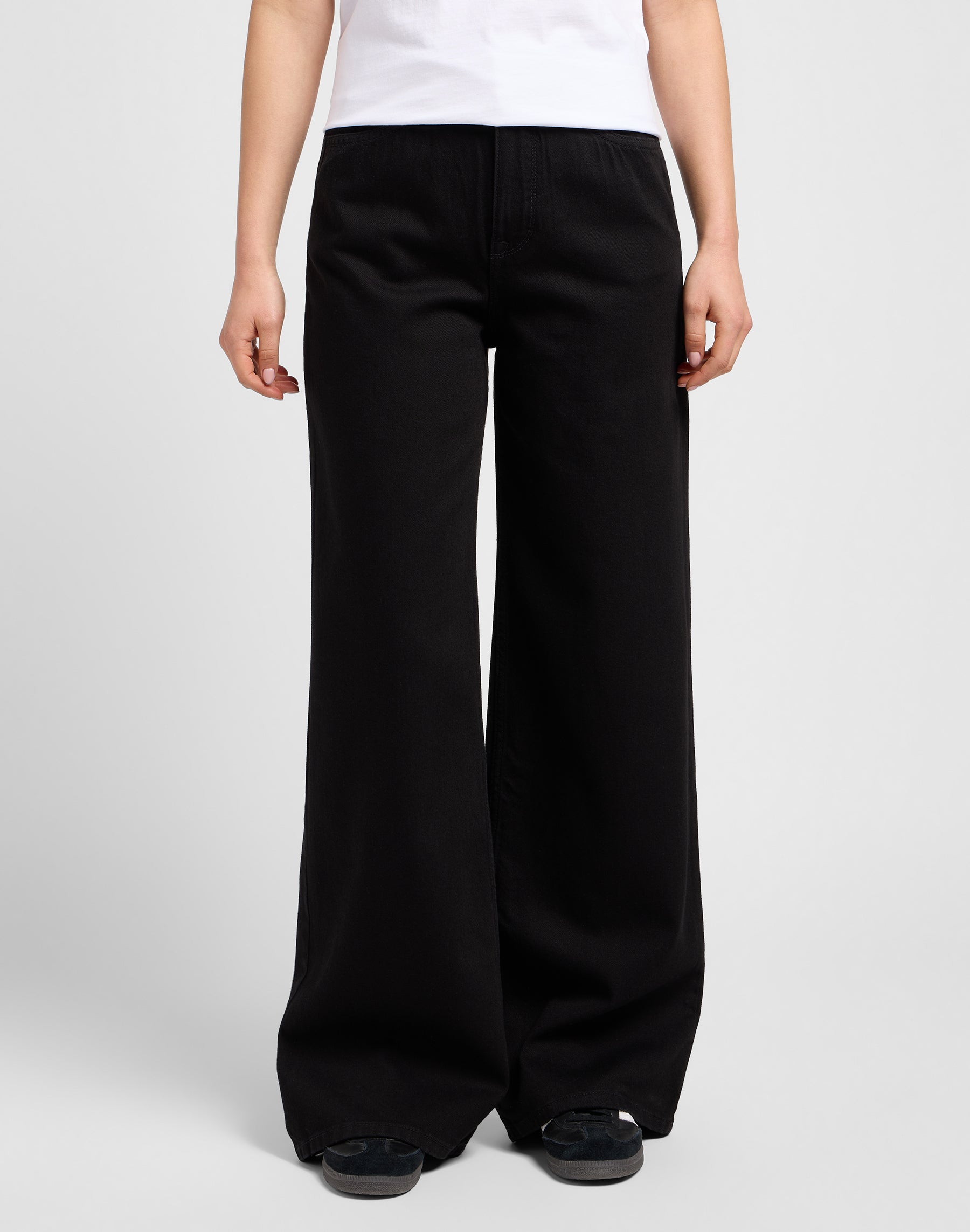 Stella A Line in jeans neri puliti Lee
