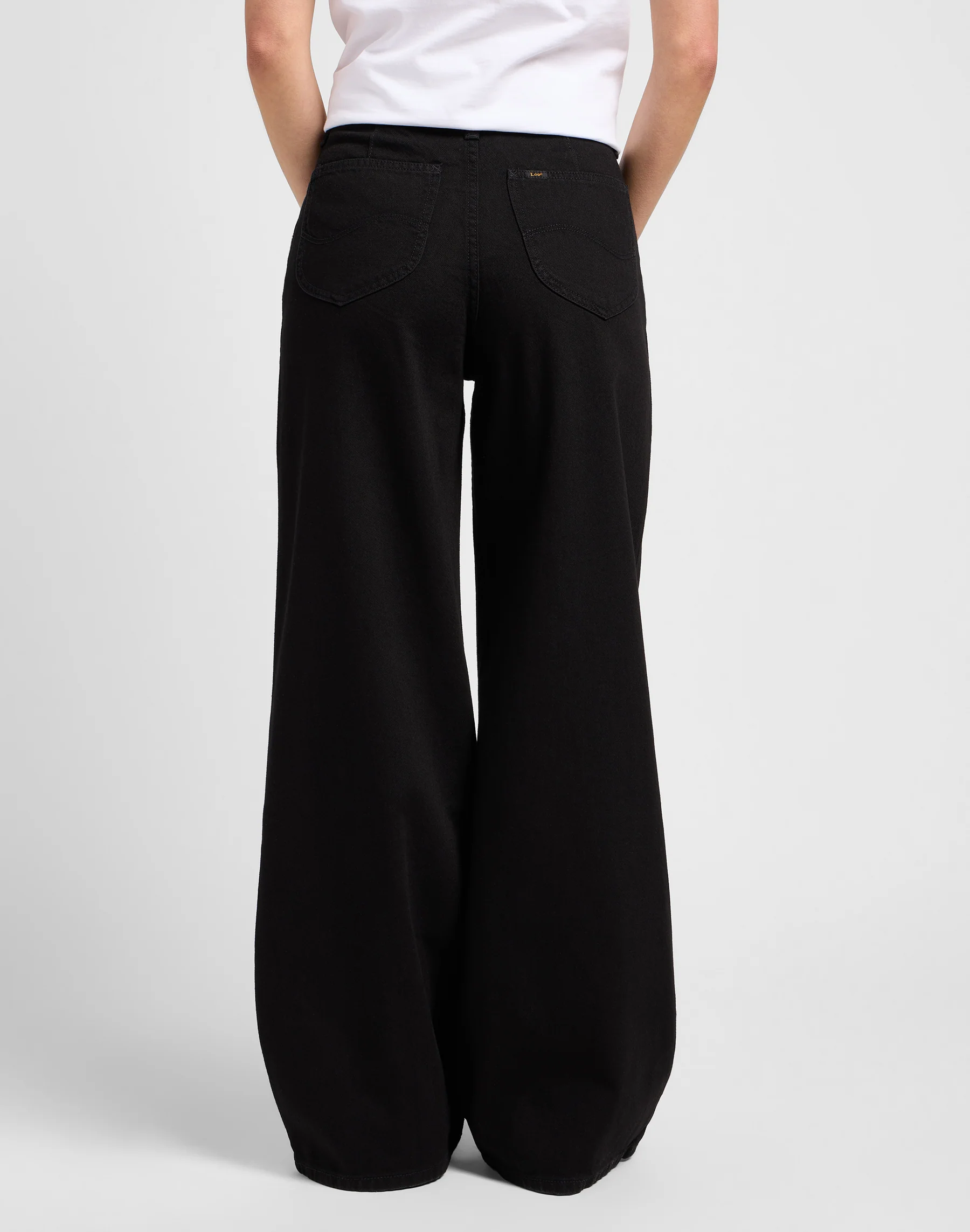 Stella A Line in jeans neri puliti Lee