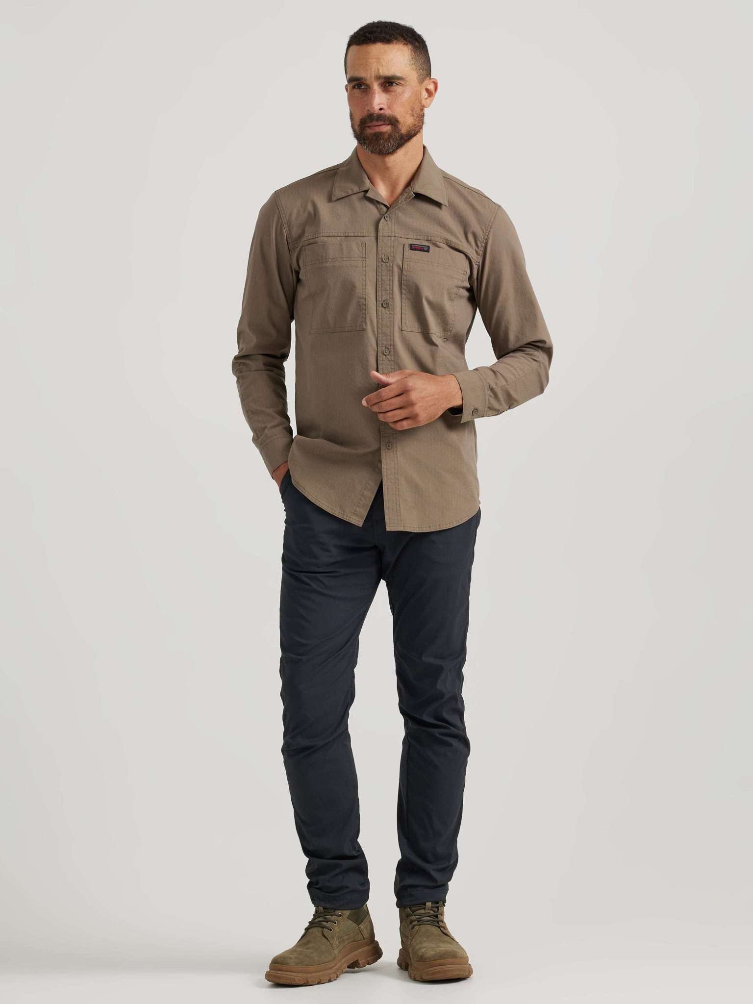 LS Rugged Utility Shirt in Bungee Cord Camicie Wrangler