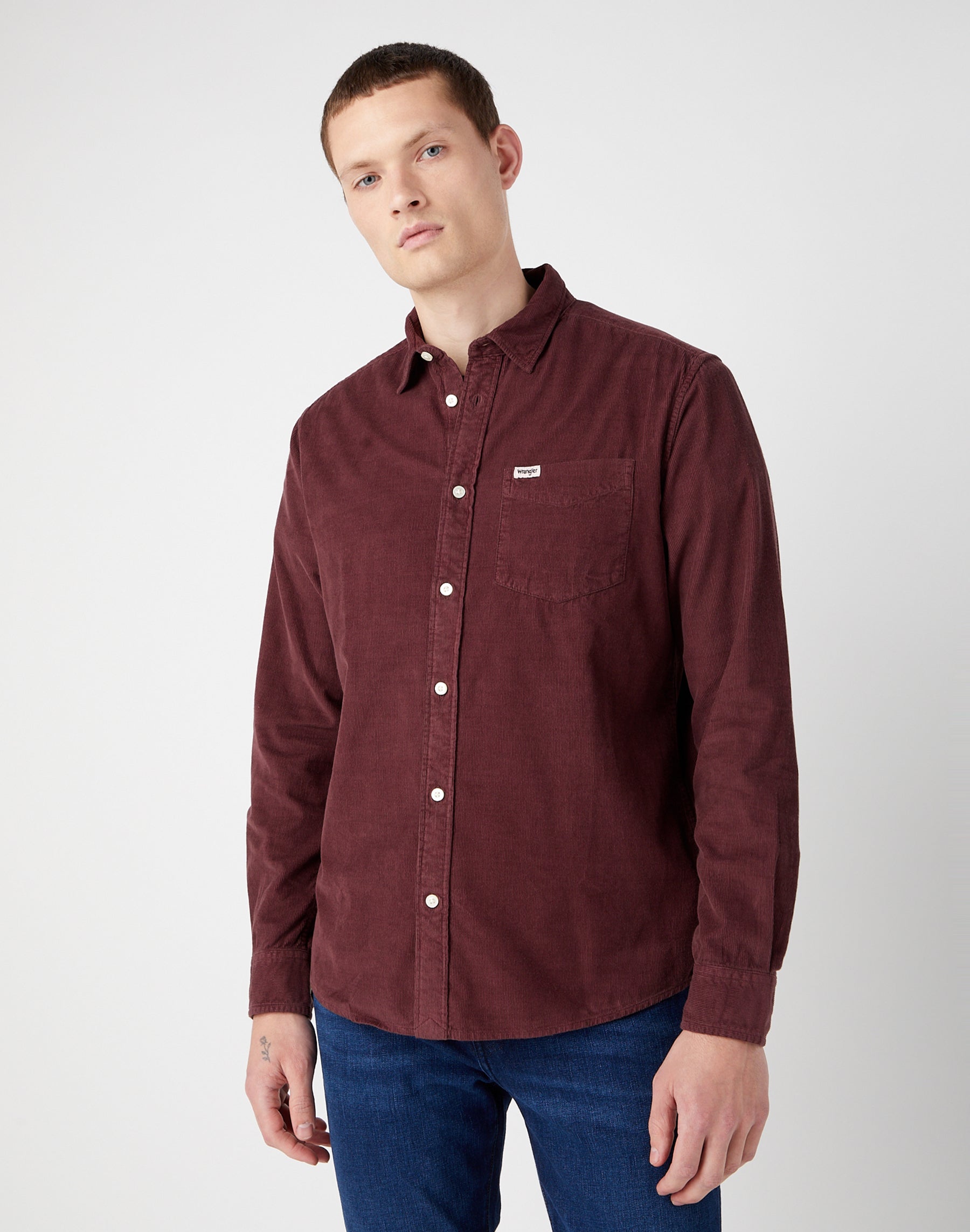 Camicia monotasche in Dahlia Camicie Wrangler