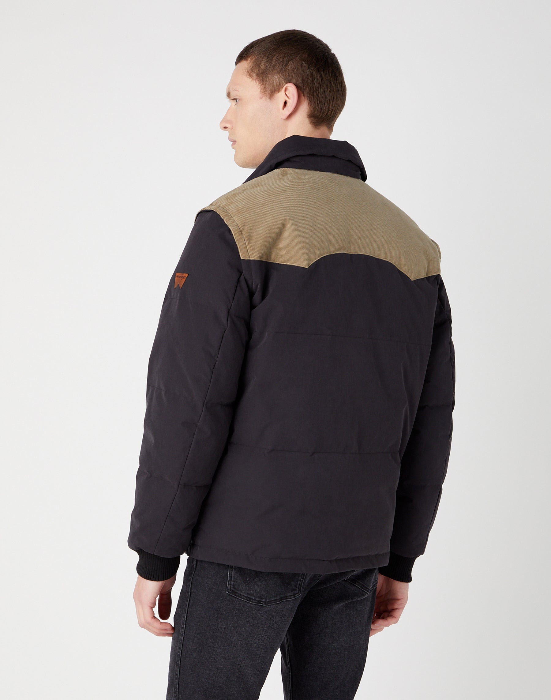 Giacca con maniche staccabili in nero Giacche Wrangler