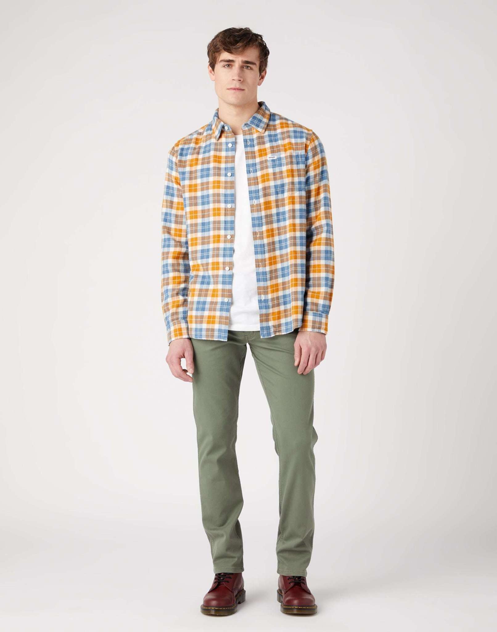 Greensboro in pantaloni oliva polverosi Wrangler