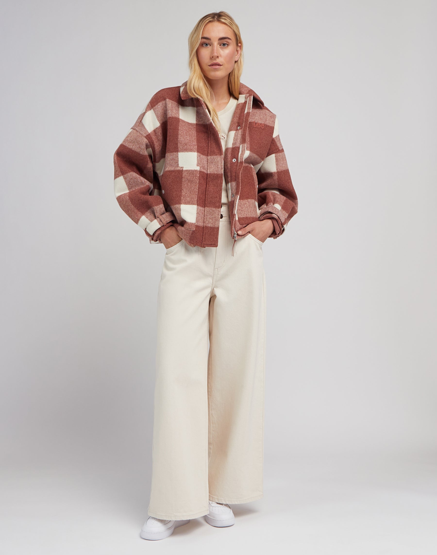 Giacca di lana in Ruby Cocoa Lee