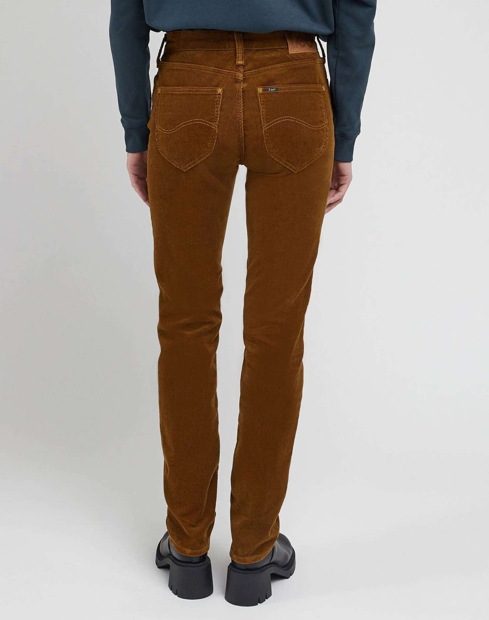 Pantaloni Marion Straight in Tumbleweed Lee