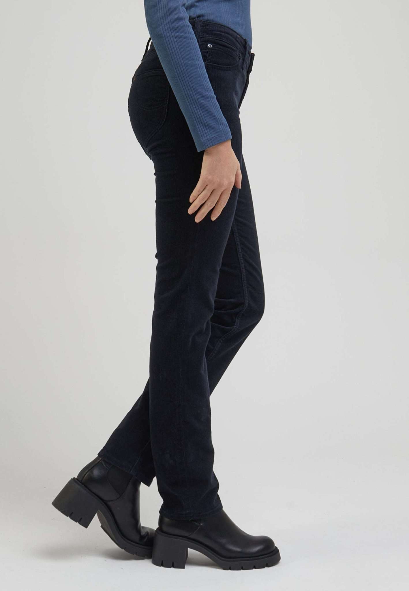 Pantaloni Marion Straight in nero Lee