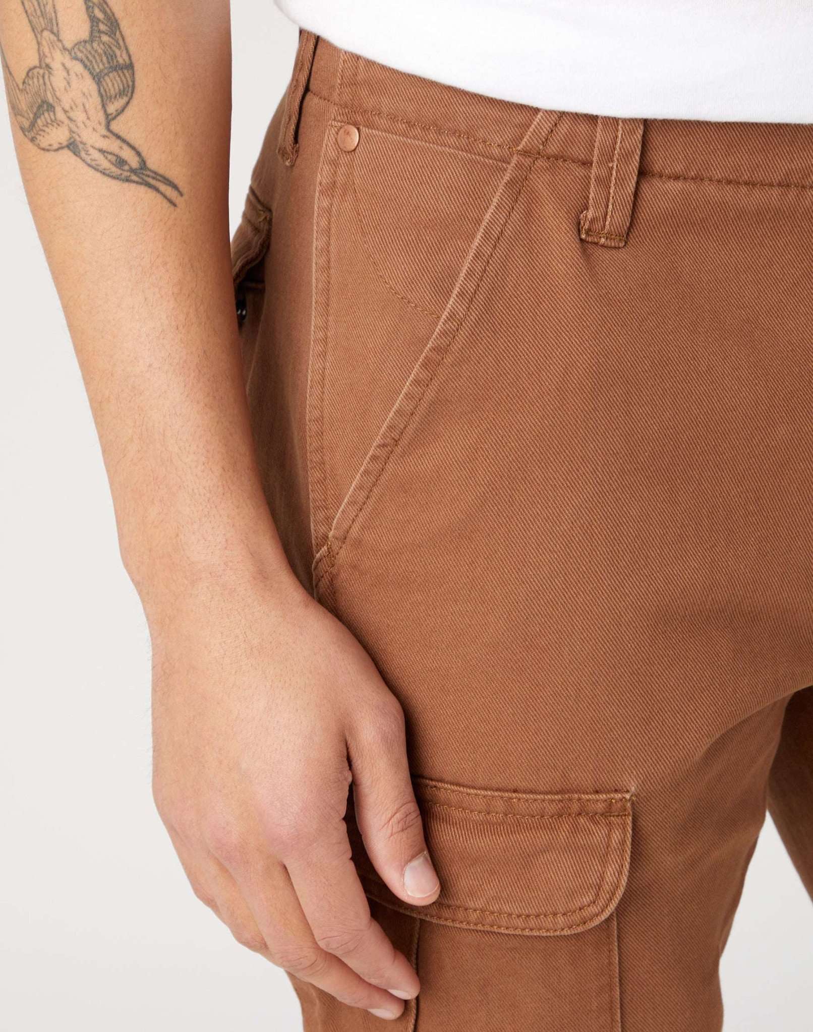 Pantaloni Casey Jones Cargo in Bison Wrangler
