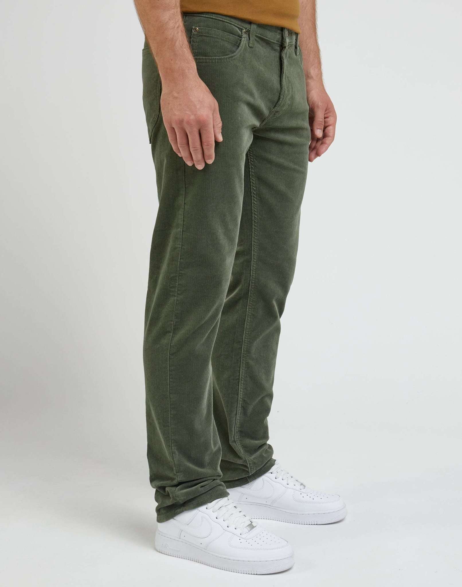 Pantaloni Daren Zip Fly in Olive Grove Lee