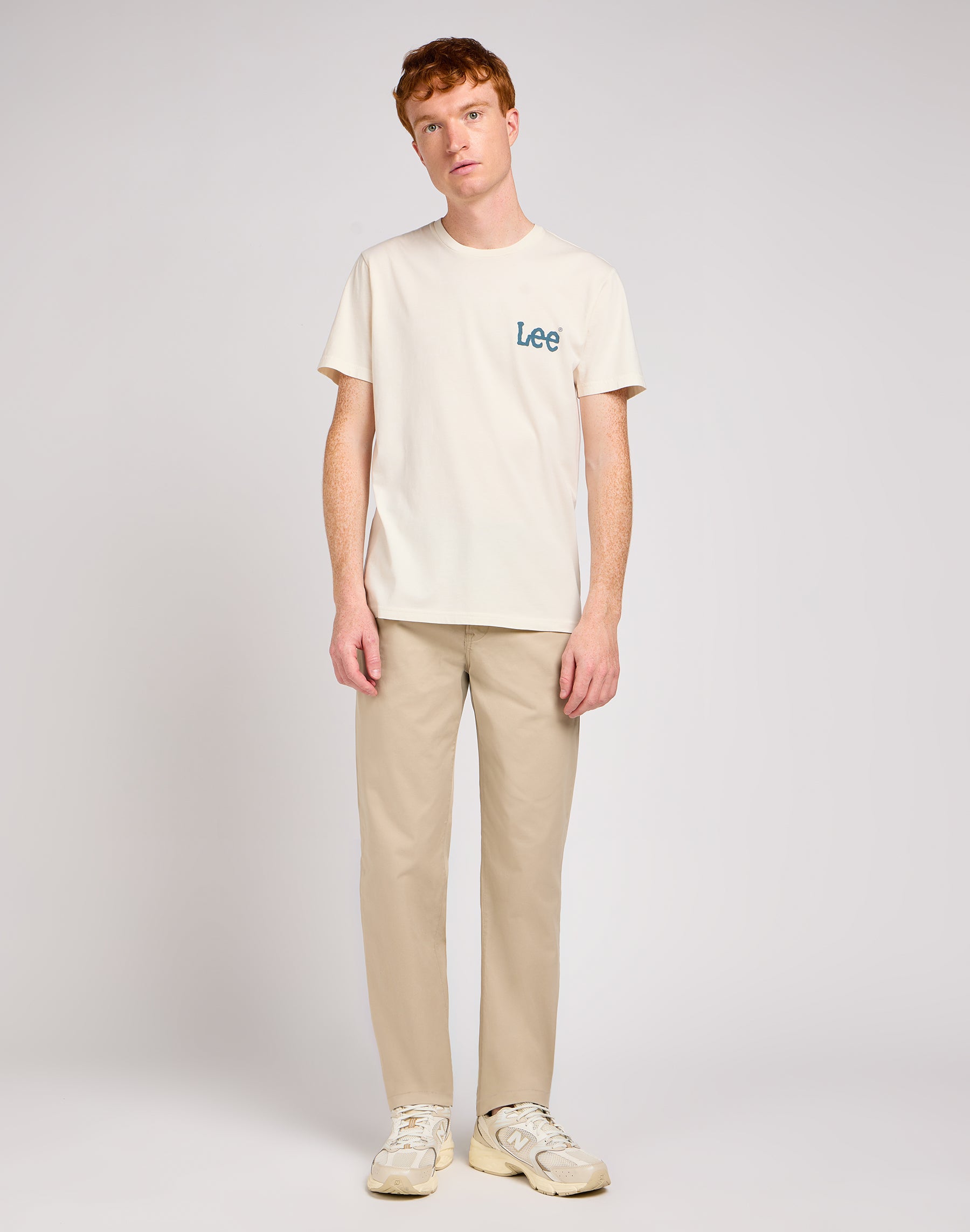 Pantaloni chino regular in pietra Lee