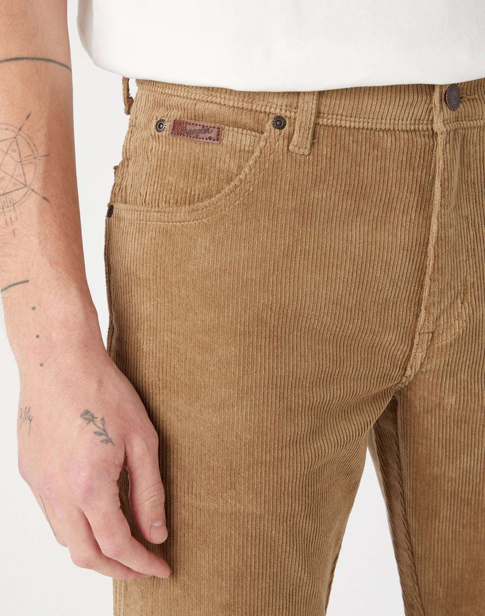 Pantaloni a coste Texas in piombo grigio Wrangler