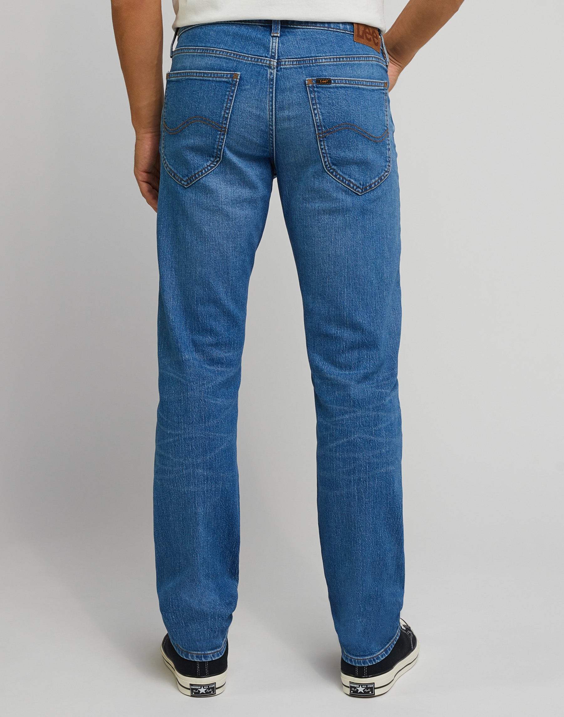 Daren Zip Fly in jeans vintage indaco Lee