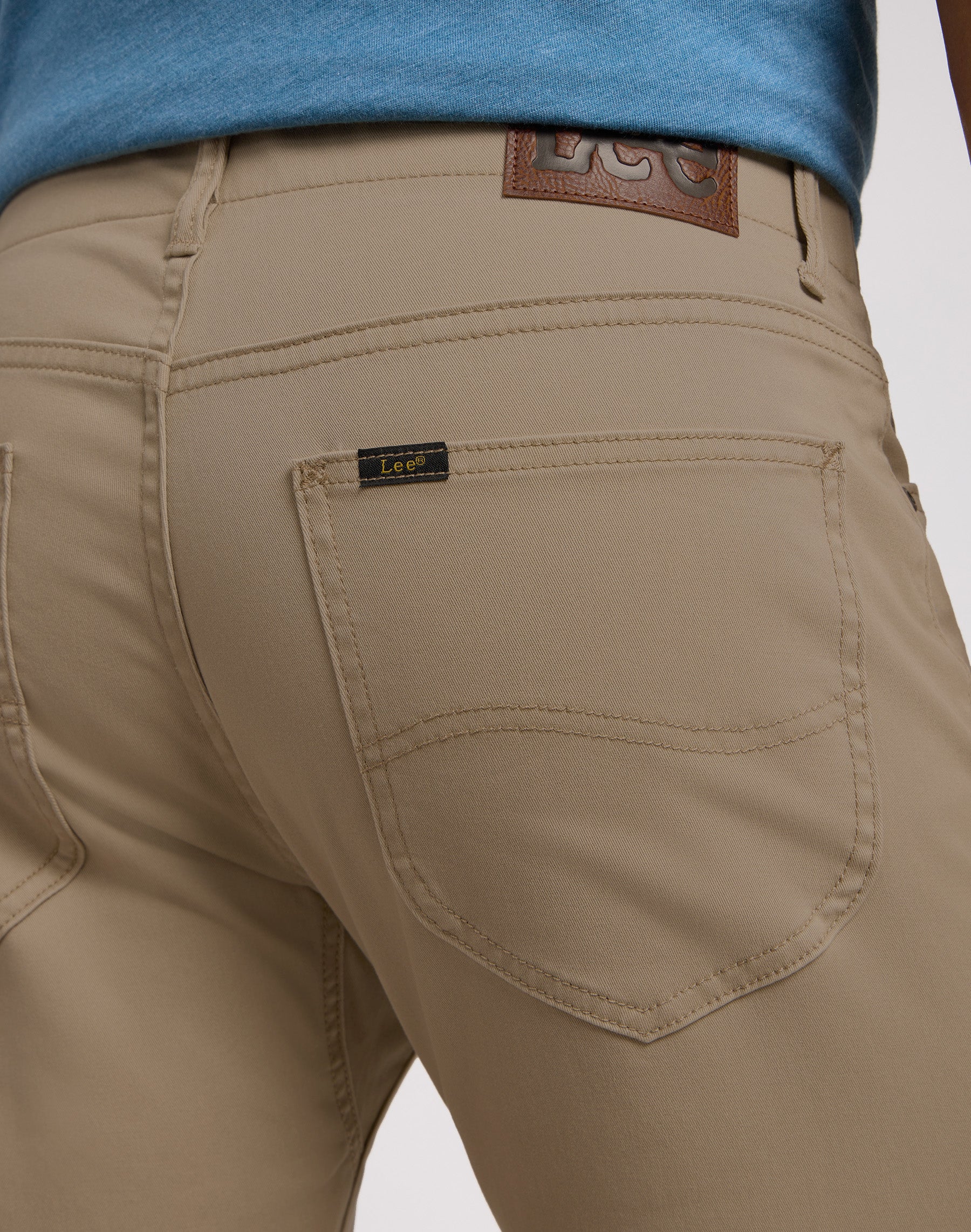Pantaloni slim fit MVP in marrone fulvo Lee