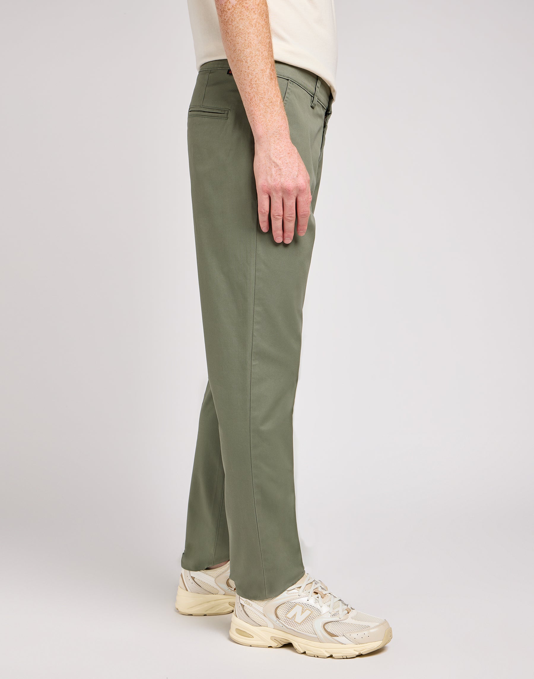 Pantaloni chino slim in Olive Grove Lee