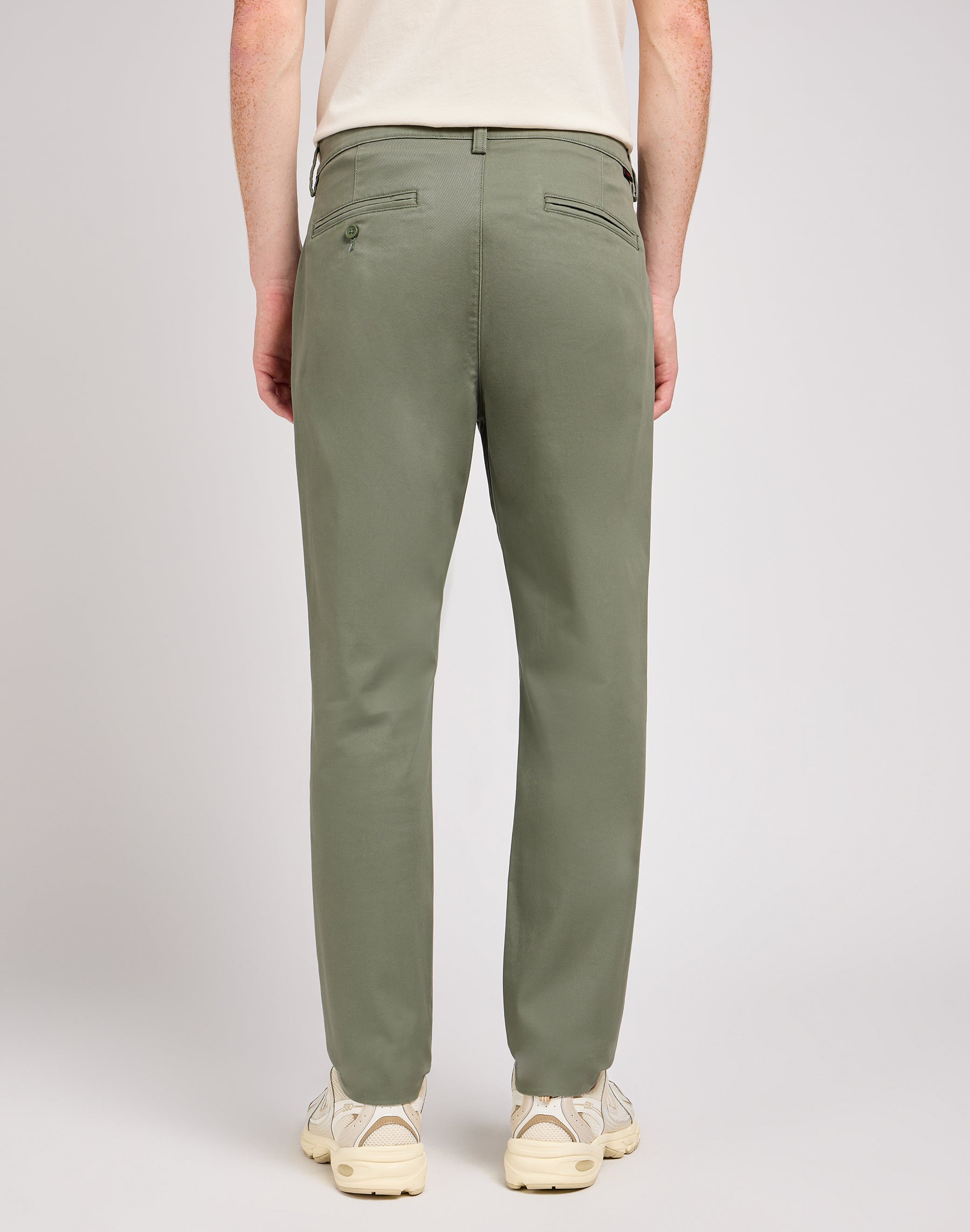 Pantaloni chino slim in Olive Grove Lee