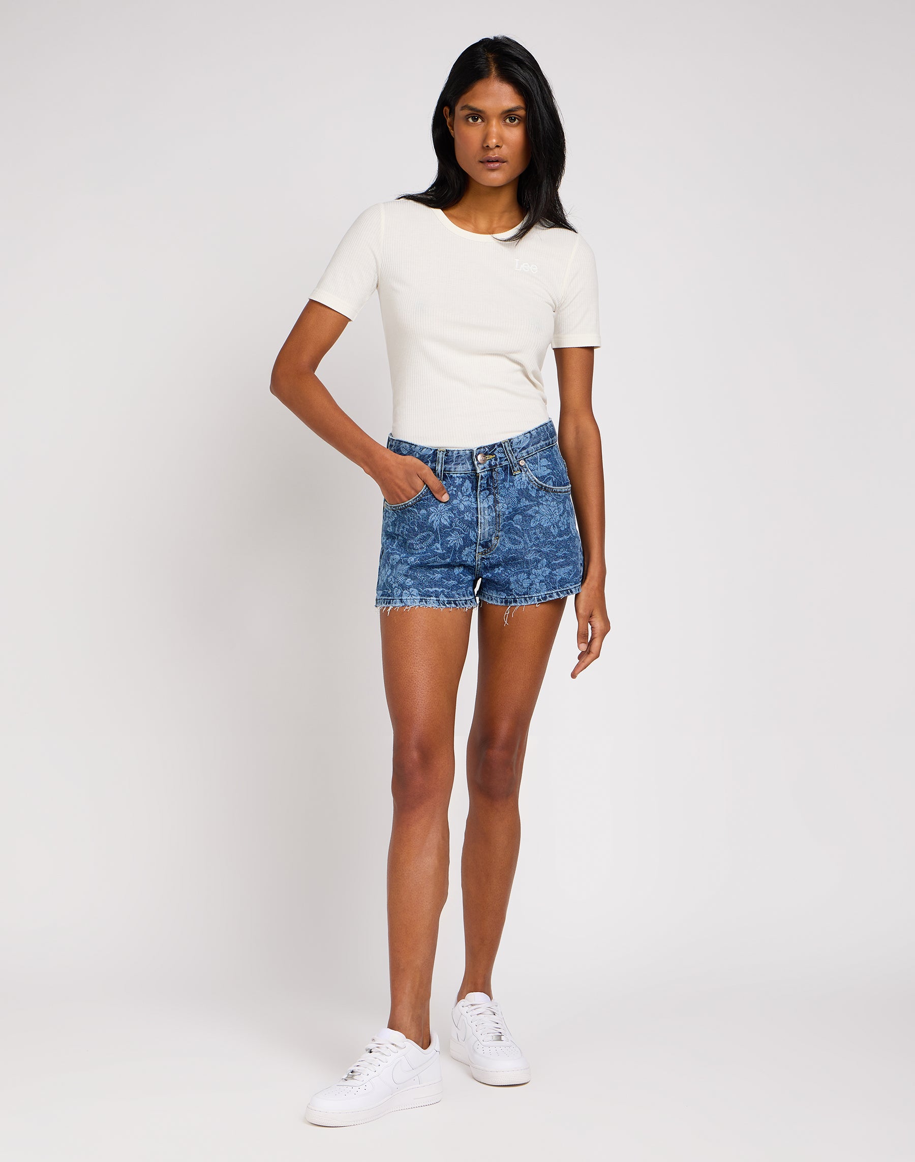 Pantaloncini Rider Short 3 Inch in denim tropicale Lee
