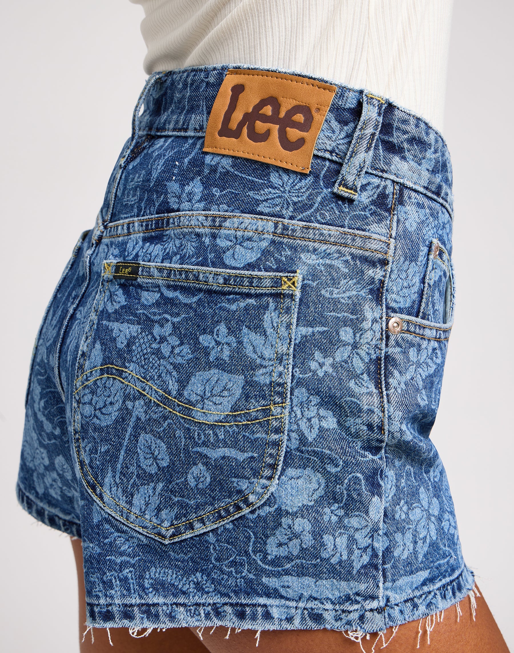 Pantaloncini Rider Short 3 Inch in denim tropicale Lee