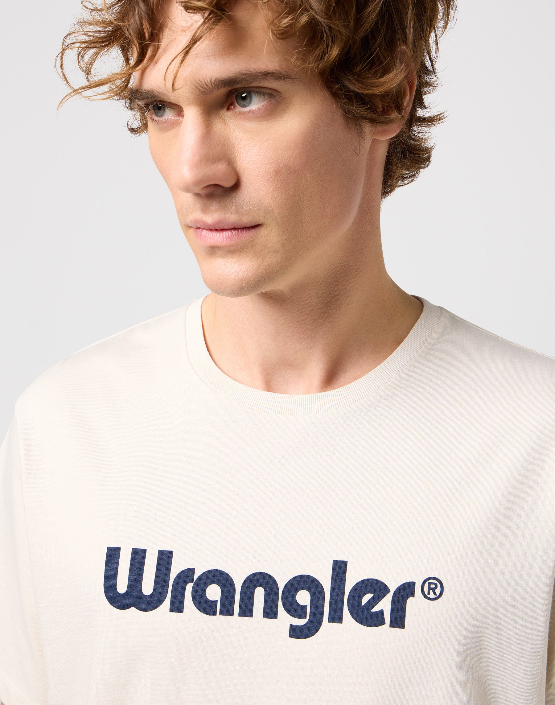Maglietta con logo in bianco Magliette Wrangler
