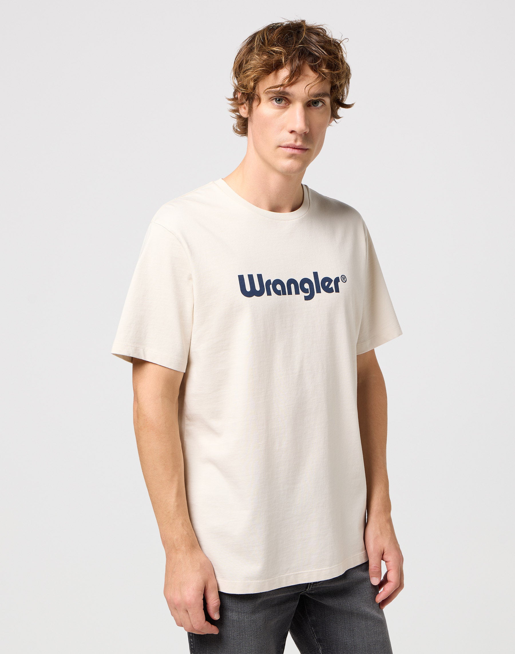 Maglietta con logo in bianco Magliette Wrangler