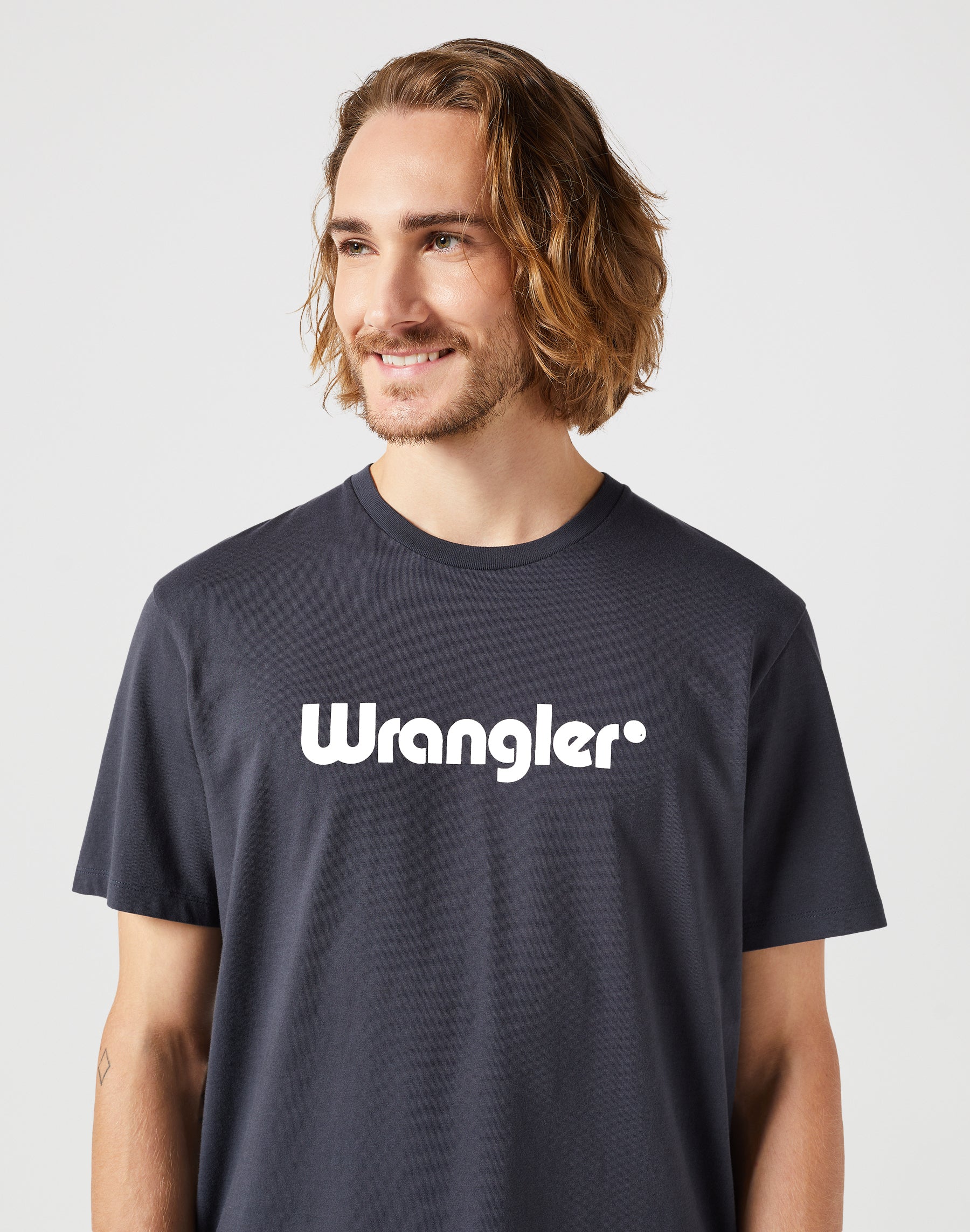 Maglietta con logo in nero Magliette Wrangler