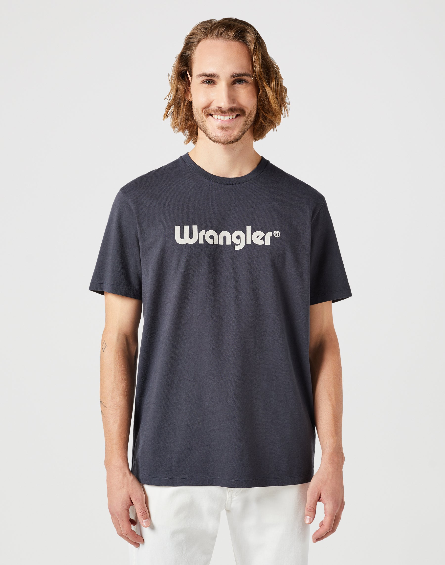 Maglietta con logo in nero Magliette Wrangler