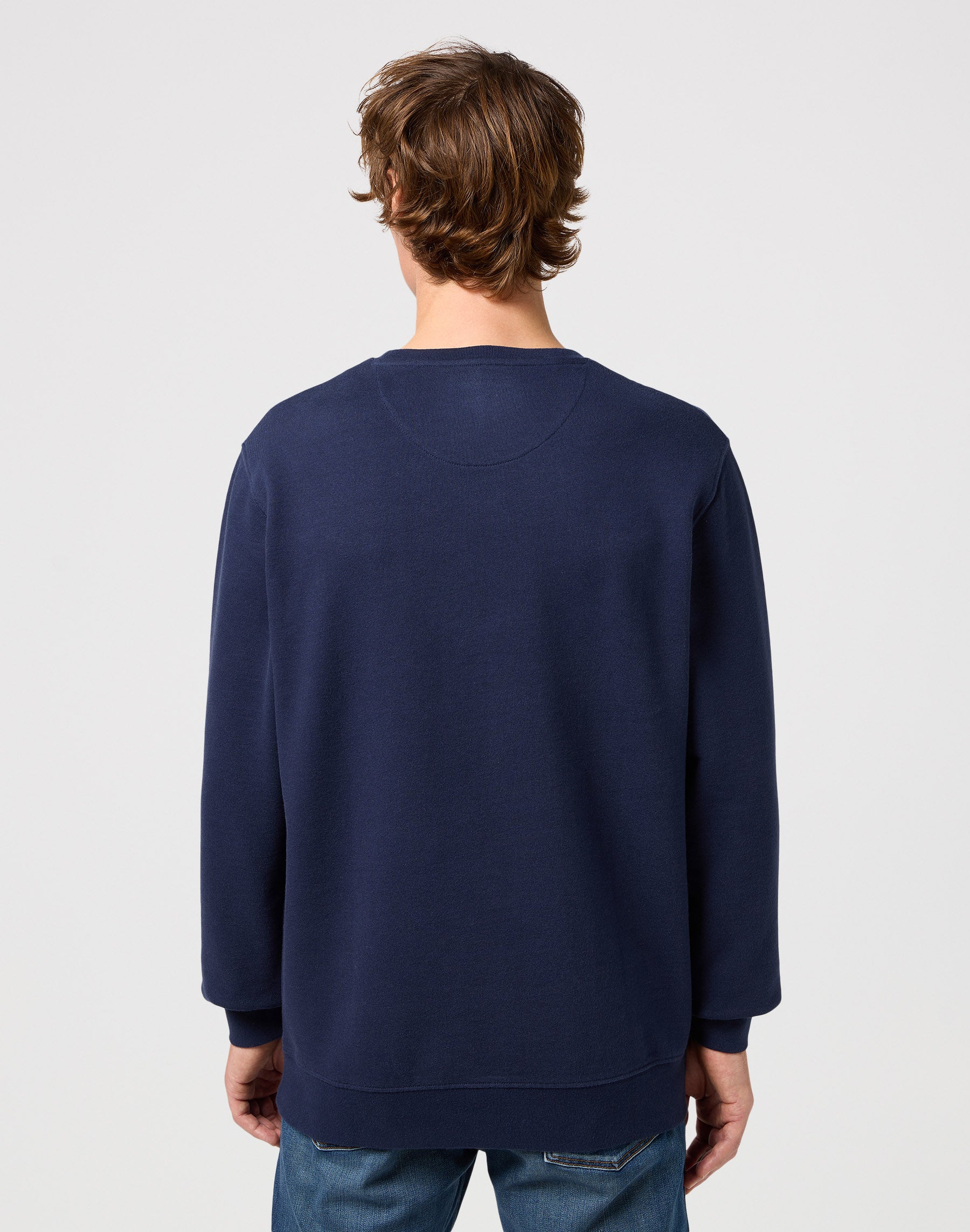 Felpa Wrangler Sign Off Crew in Navy