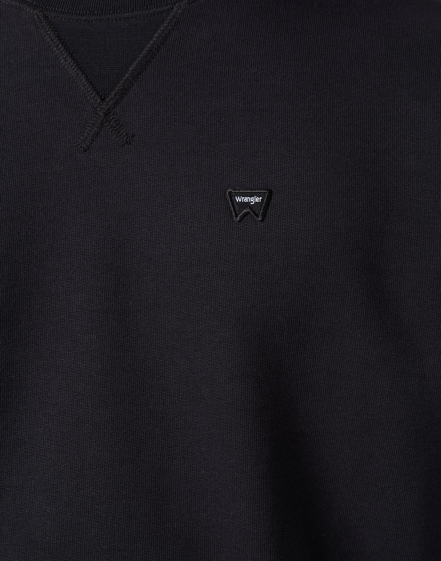 Felpa Sign Off Crew in nero Wrangler