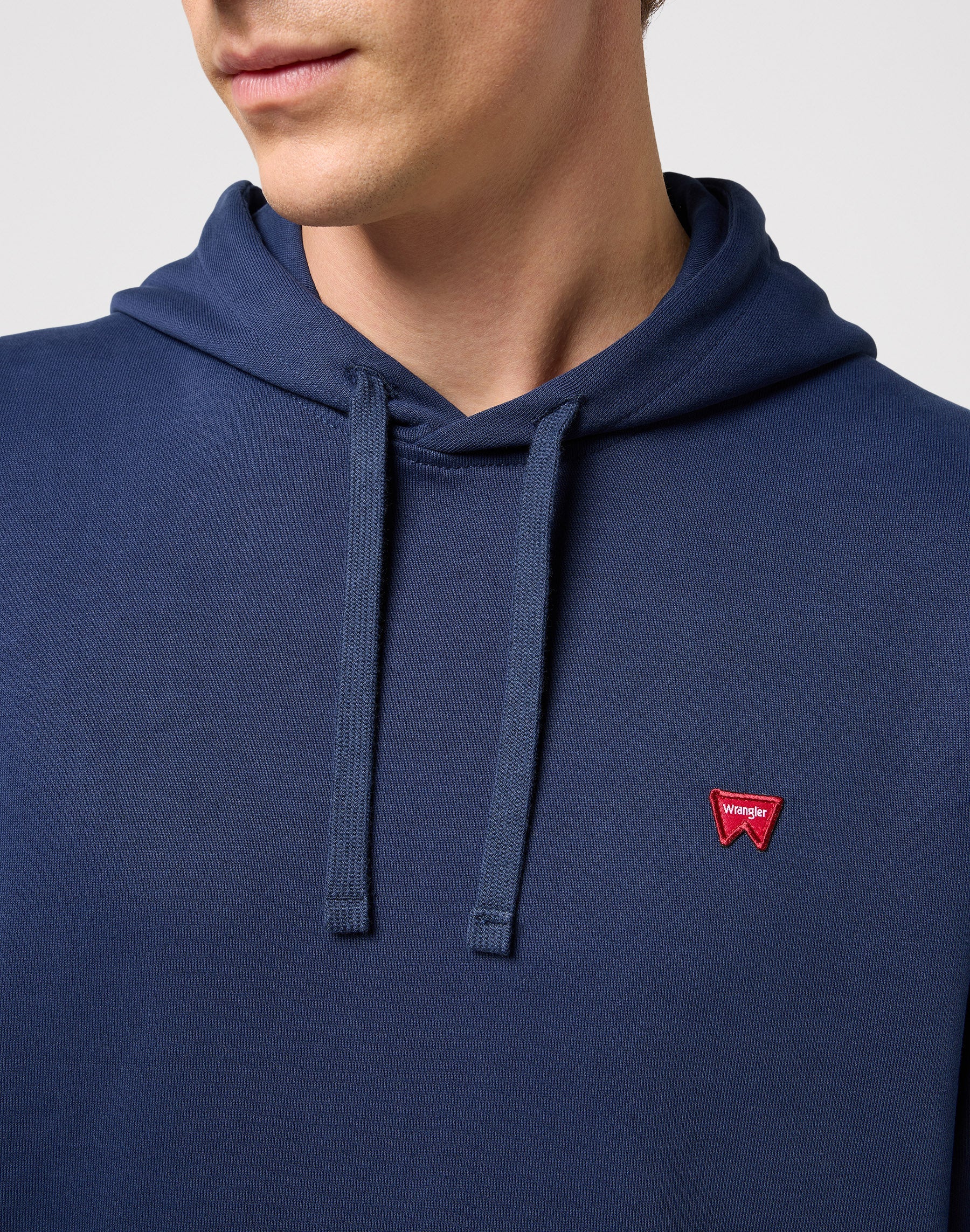Felpa con cappuccio Sign Off in Navy Hoodie Wrangler