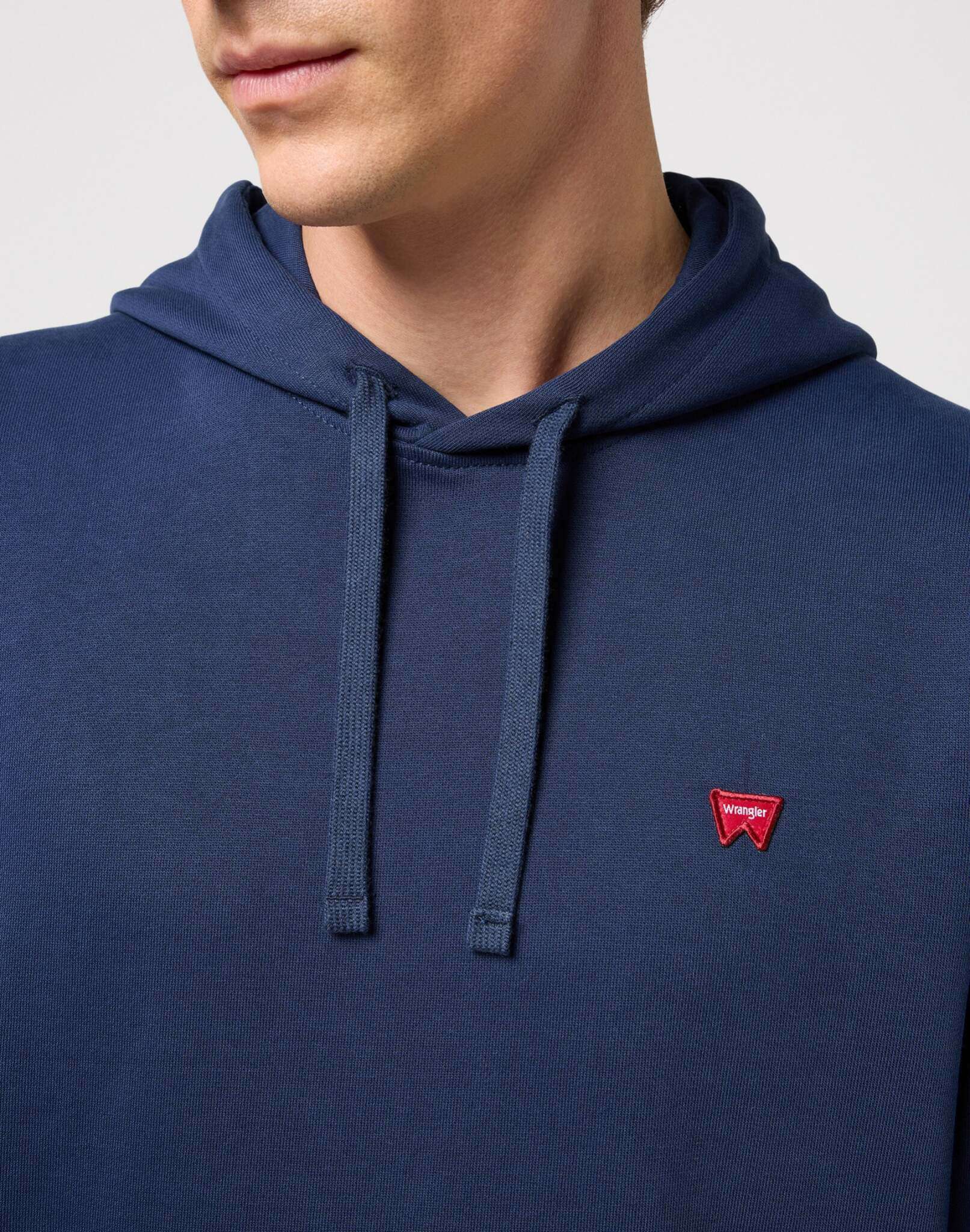 Felpa con cappuccio Sign Off in Navy Hoodie Wrangler