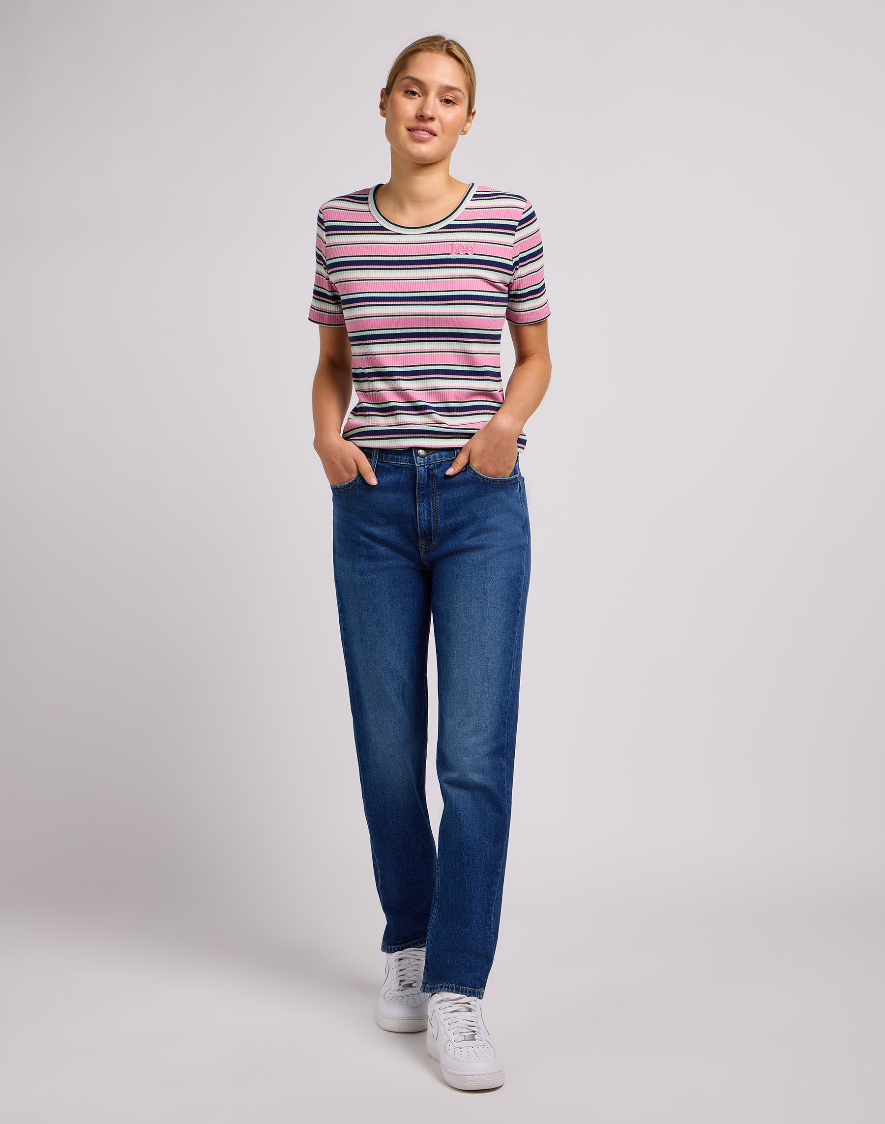 Carol in jeans Little Mix Up Lee