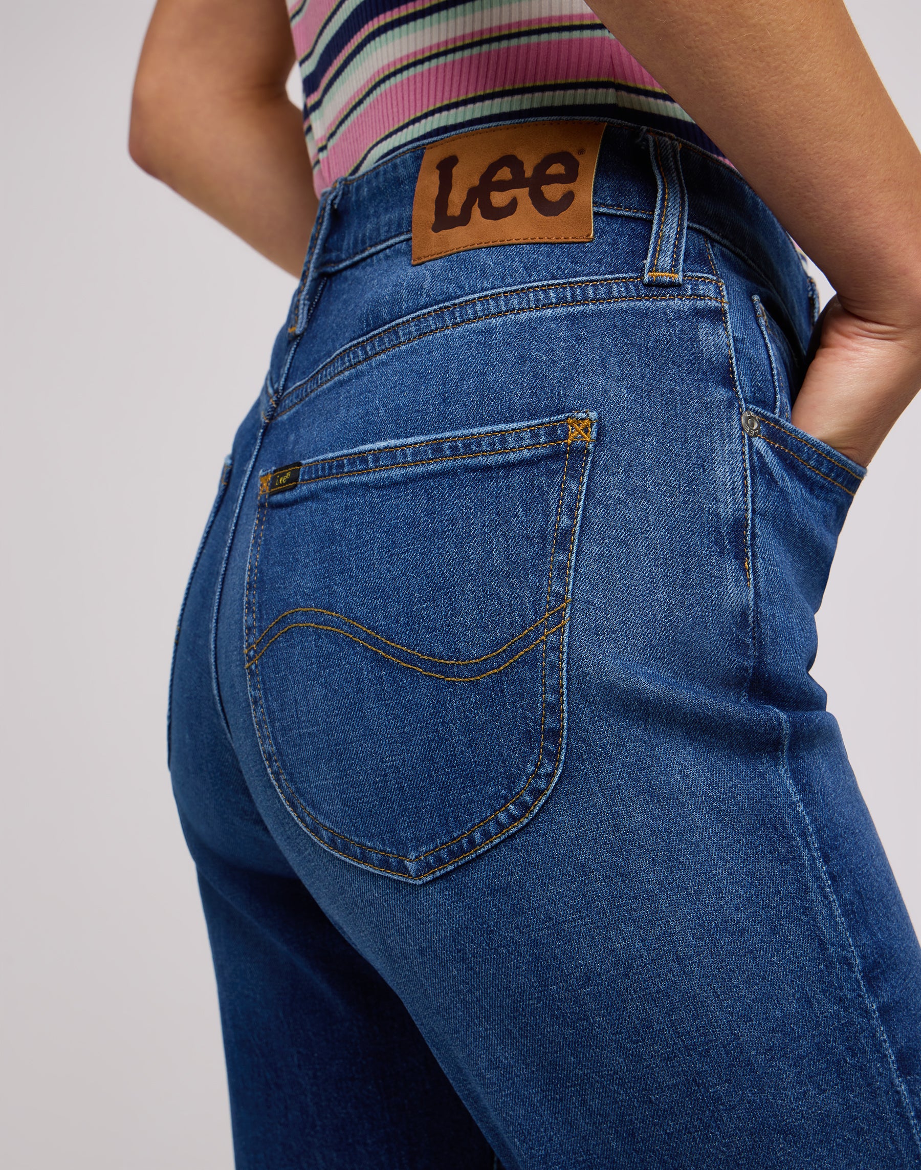 Carol in jeans Little Mix Up Lee