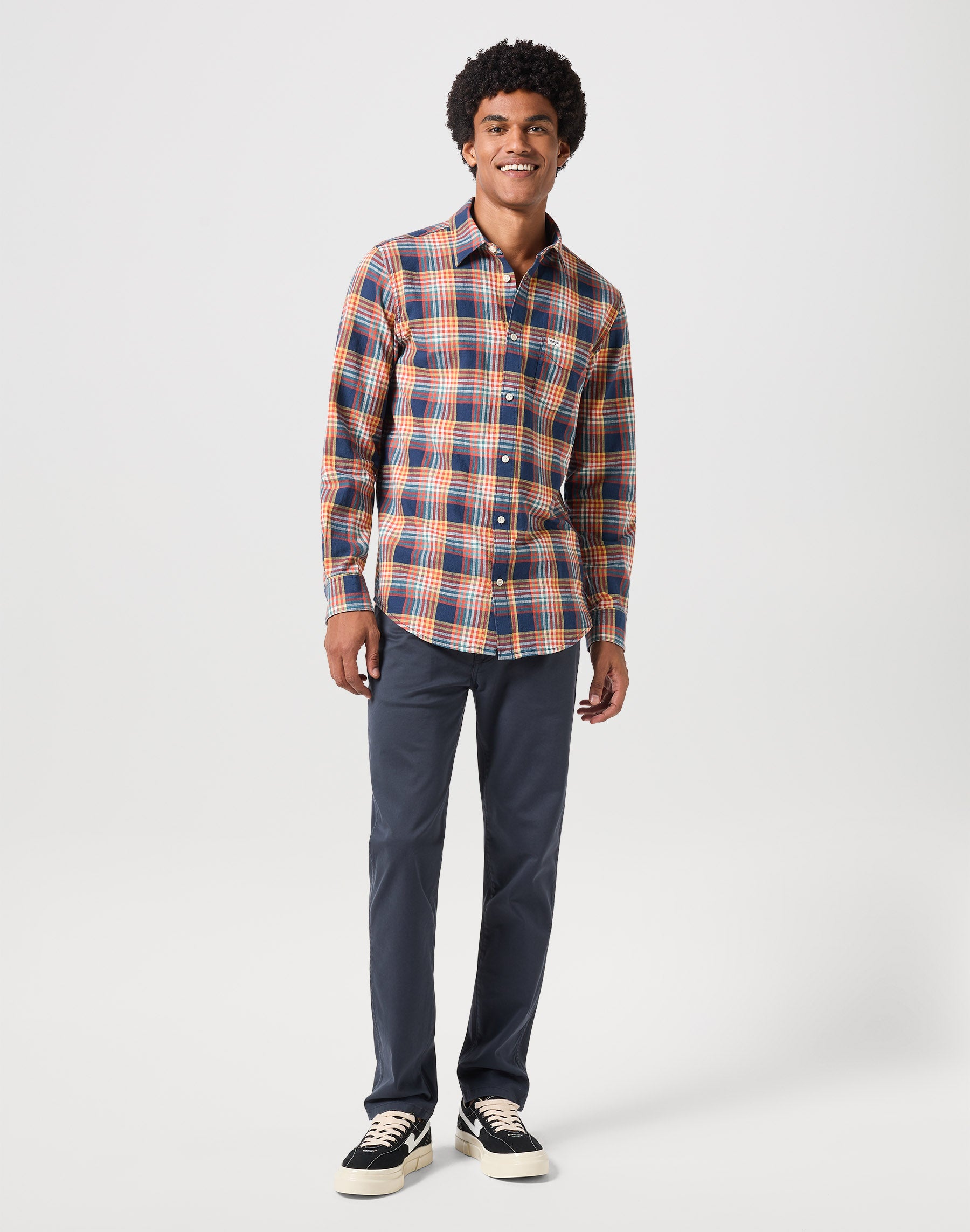 Larston in pantaloni navy scuro Wrangler