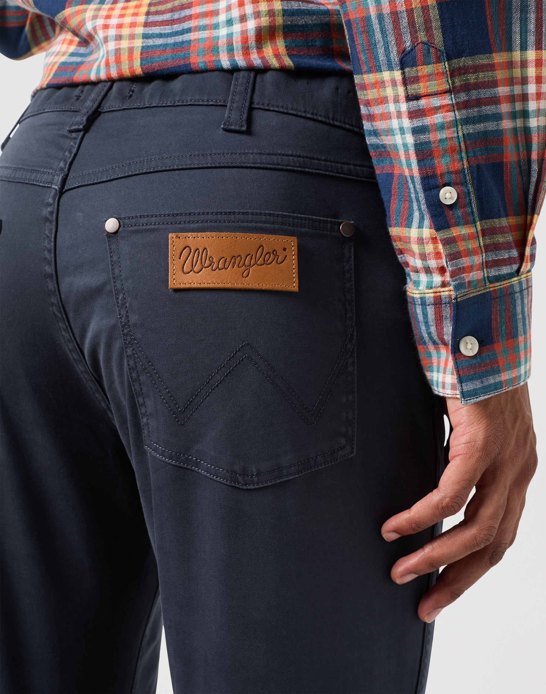 Larston in pantaloni navy scuro Wrangler