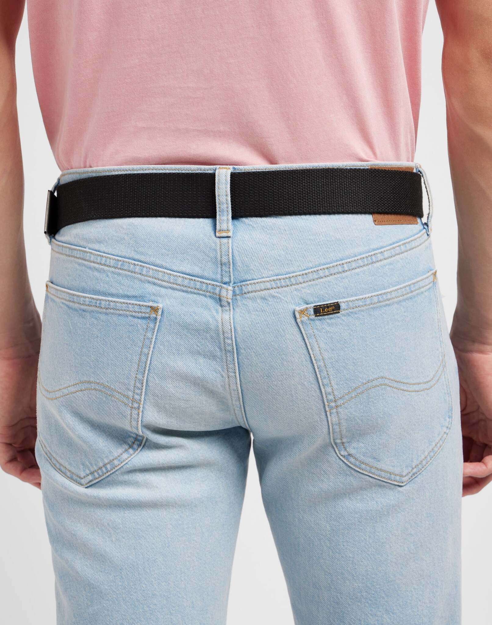 Cintura in fettuccia con cintura nera Lee