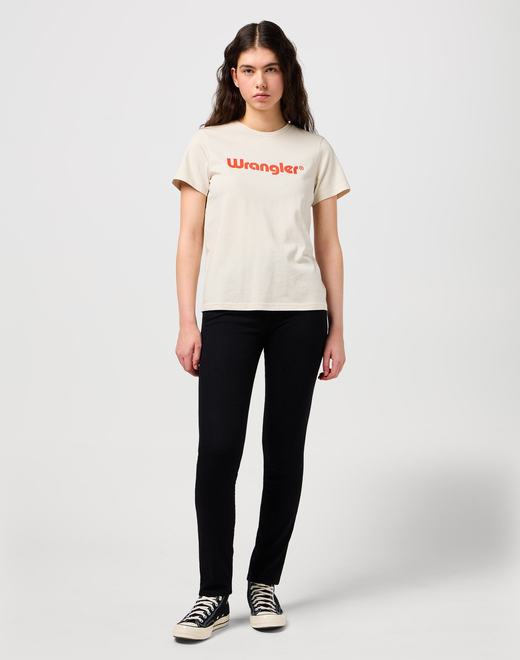 Jeans slim in nero retrò Wrangler