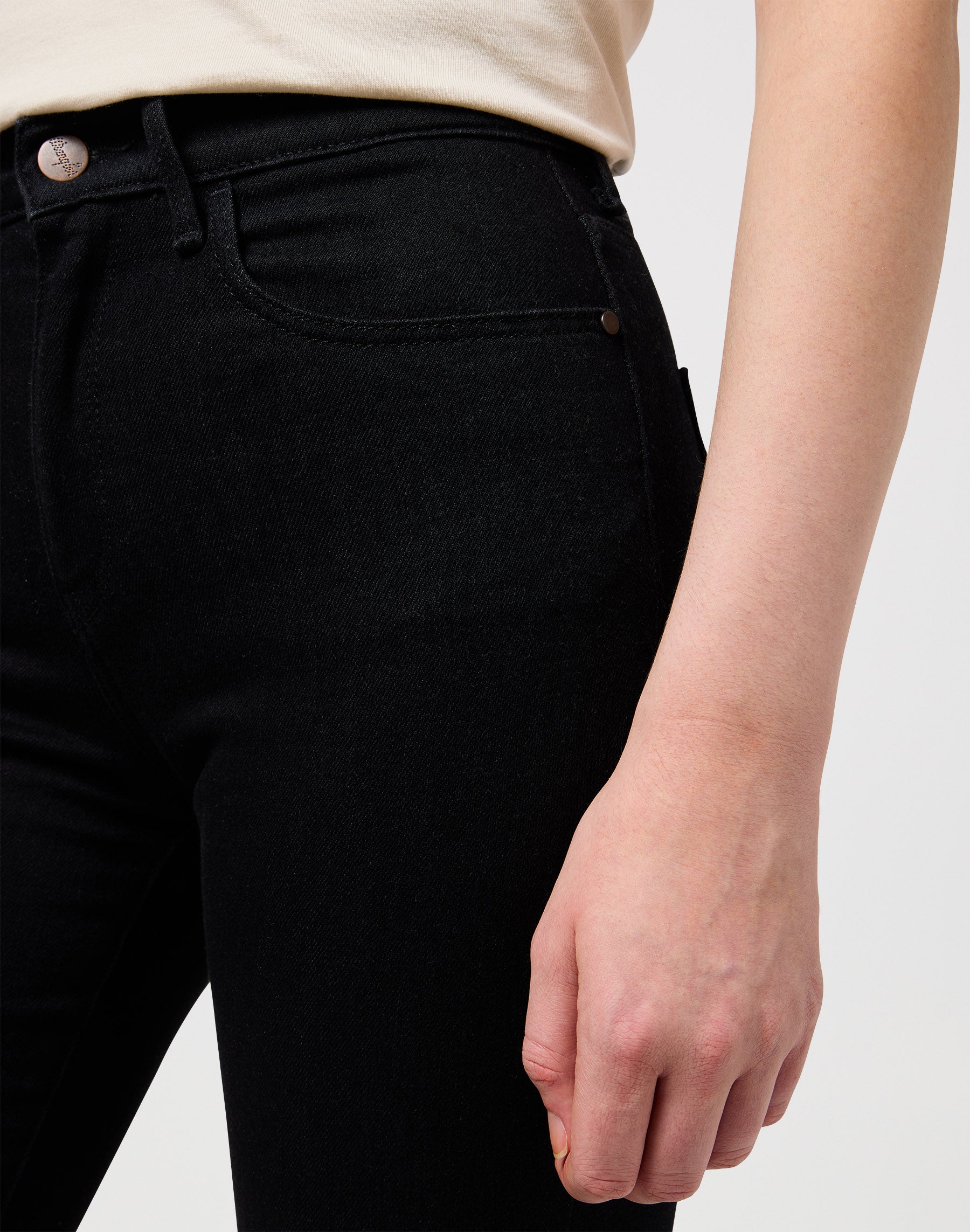 Jeans slim in nero retrò Wrangler