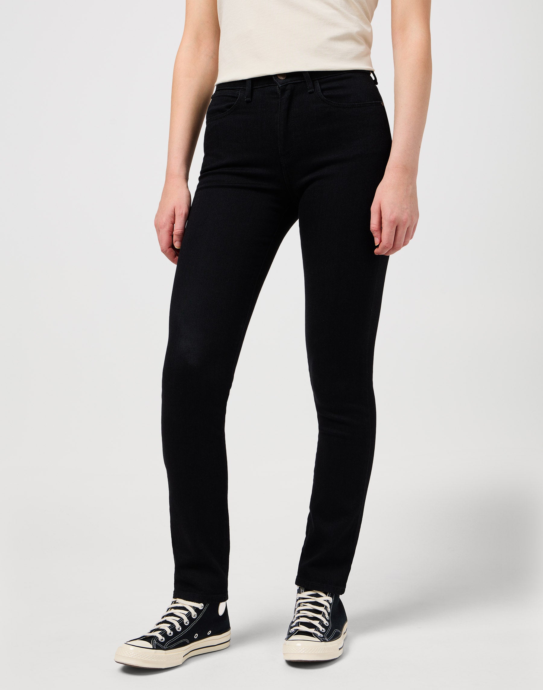 Jeans slim in nero retrò Wrangler