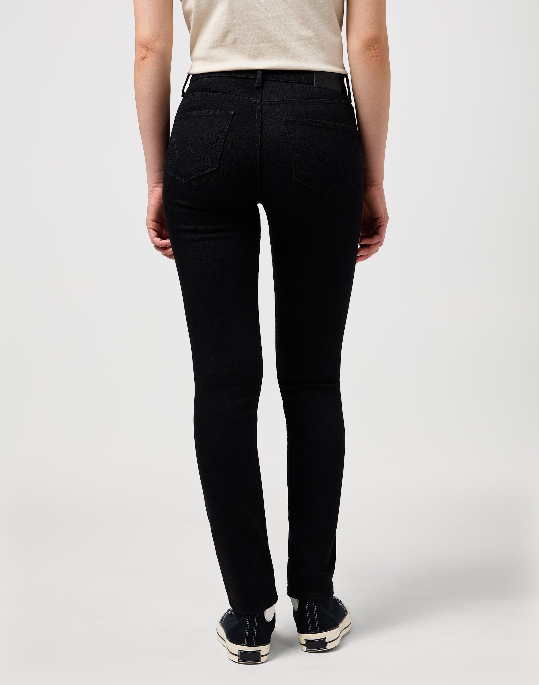 Jeans slim in nero retrò Wrangler