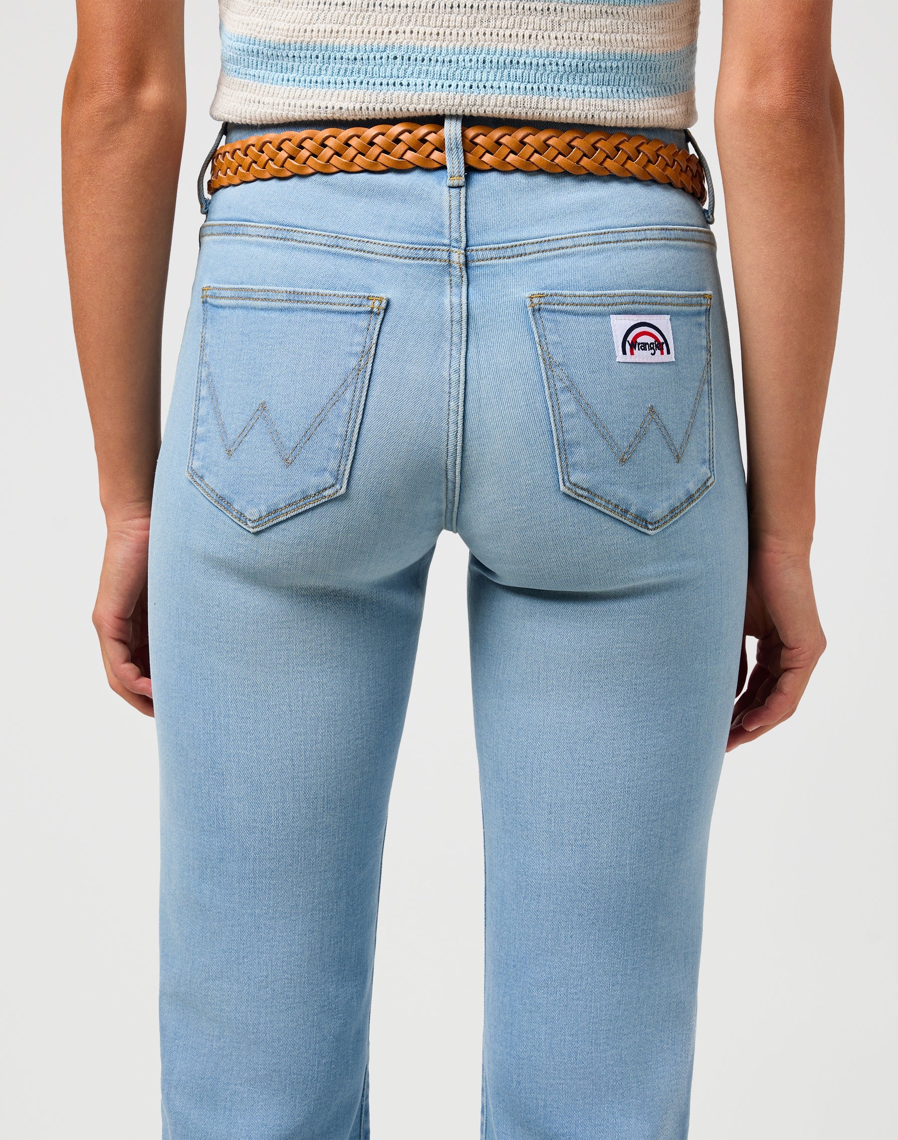 Cintura intrecciata in Cognac Cintura Wrangler