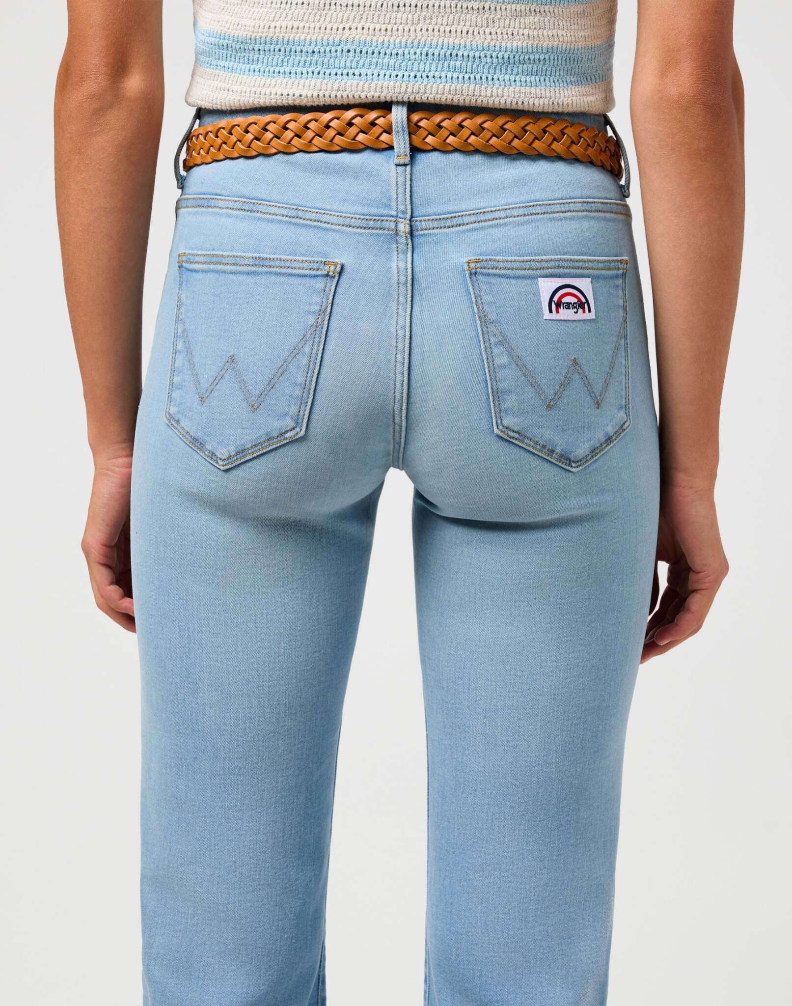 Cintura intrecciata in Cognac Cintura Wrangler