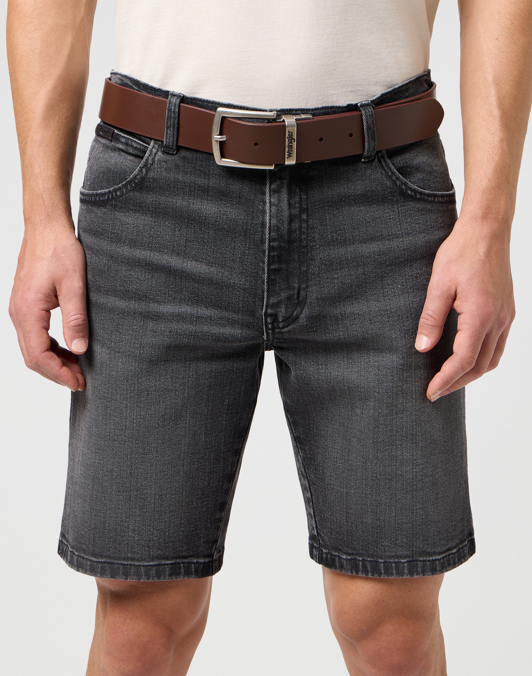 Cintura bifacciale in marrone Belt Wrangler