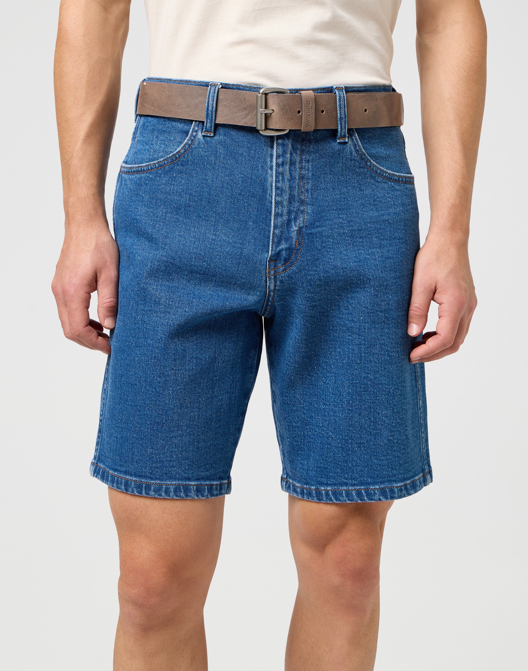 Cintura con fibbia a rullo in Plaza Taupe Cintura Wrangler