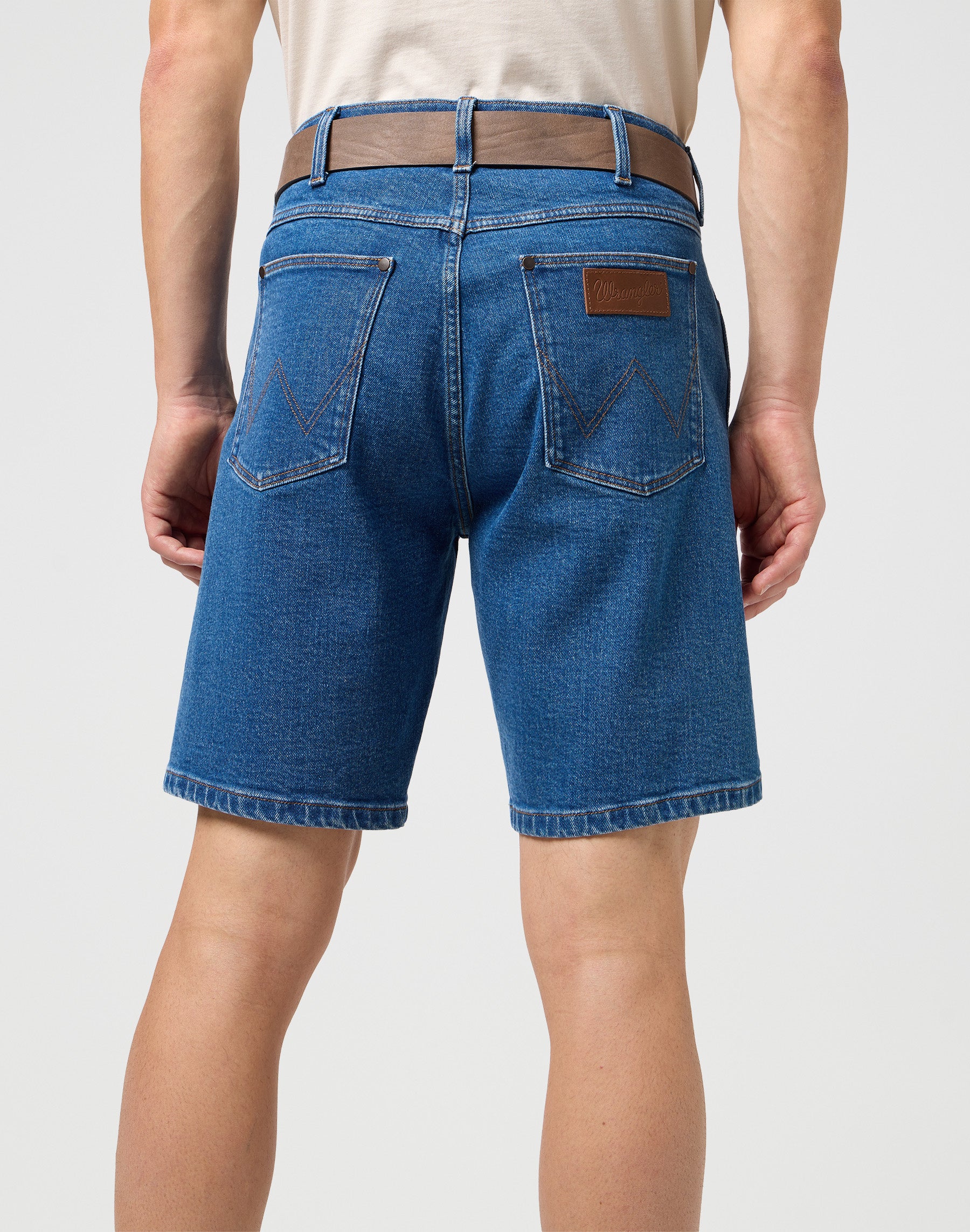 Cintura con fibbia a rullo in Plaza Taupe Cintura Wrangler