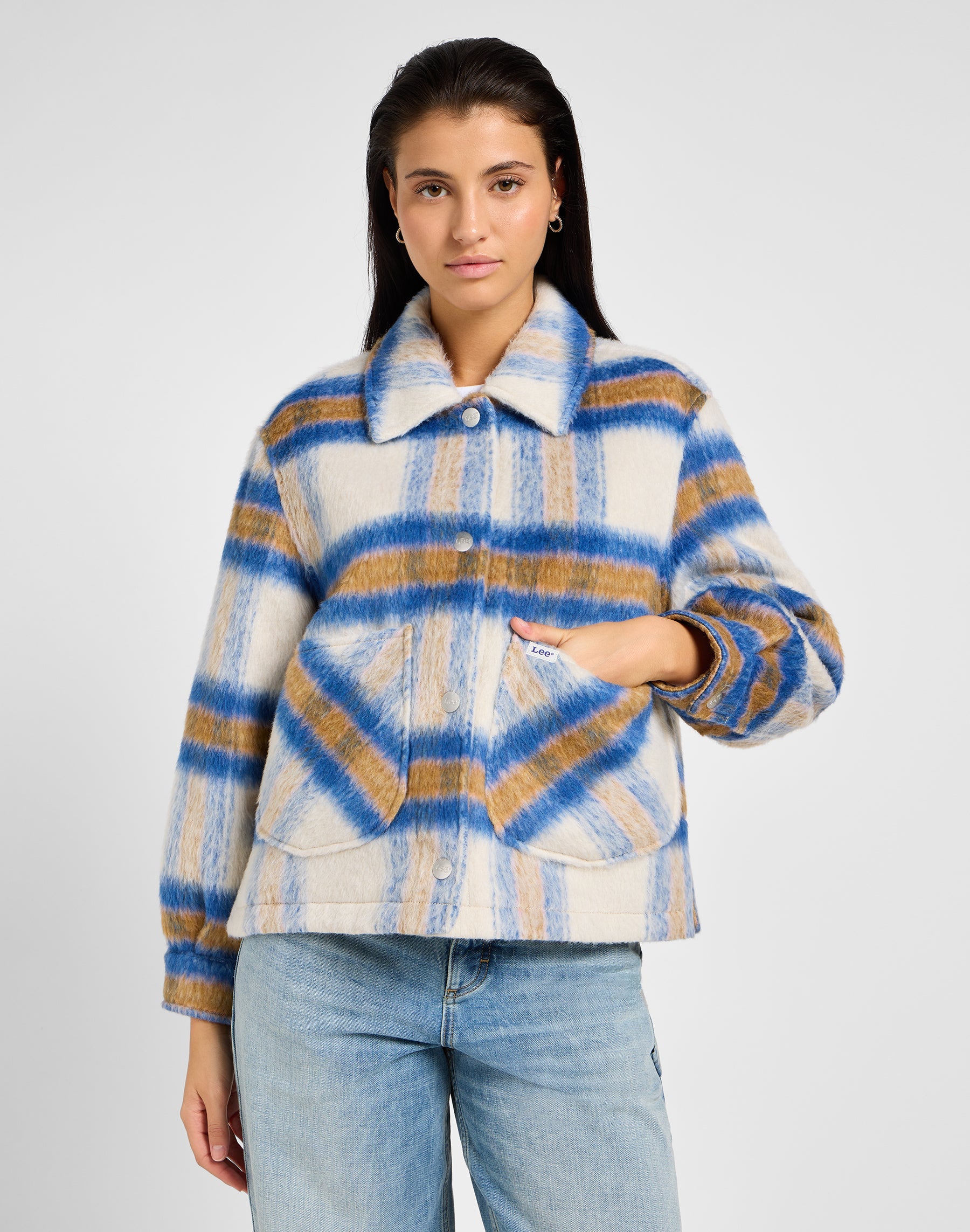 Giacca di lana con cappuccio in giacche di metà secolo Lee