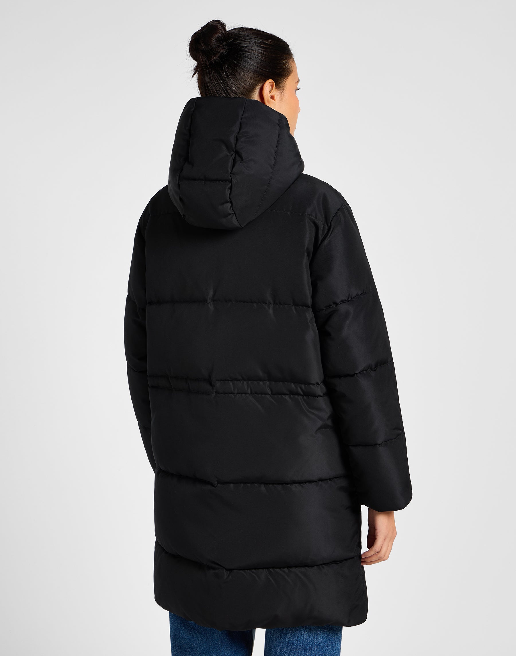 Giacca lunga Puffer in Unionall Black Jackets Lee
