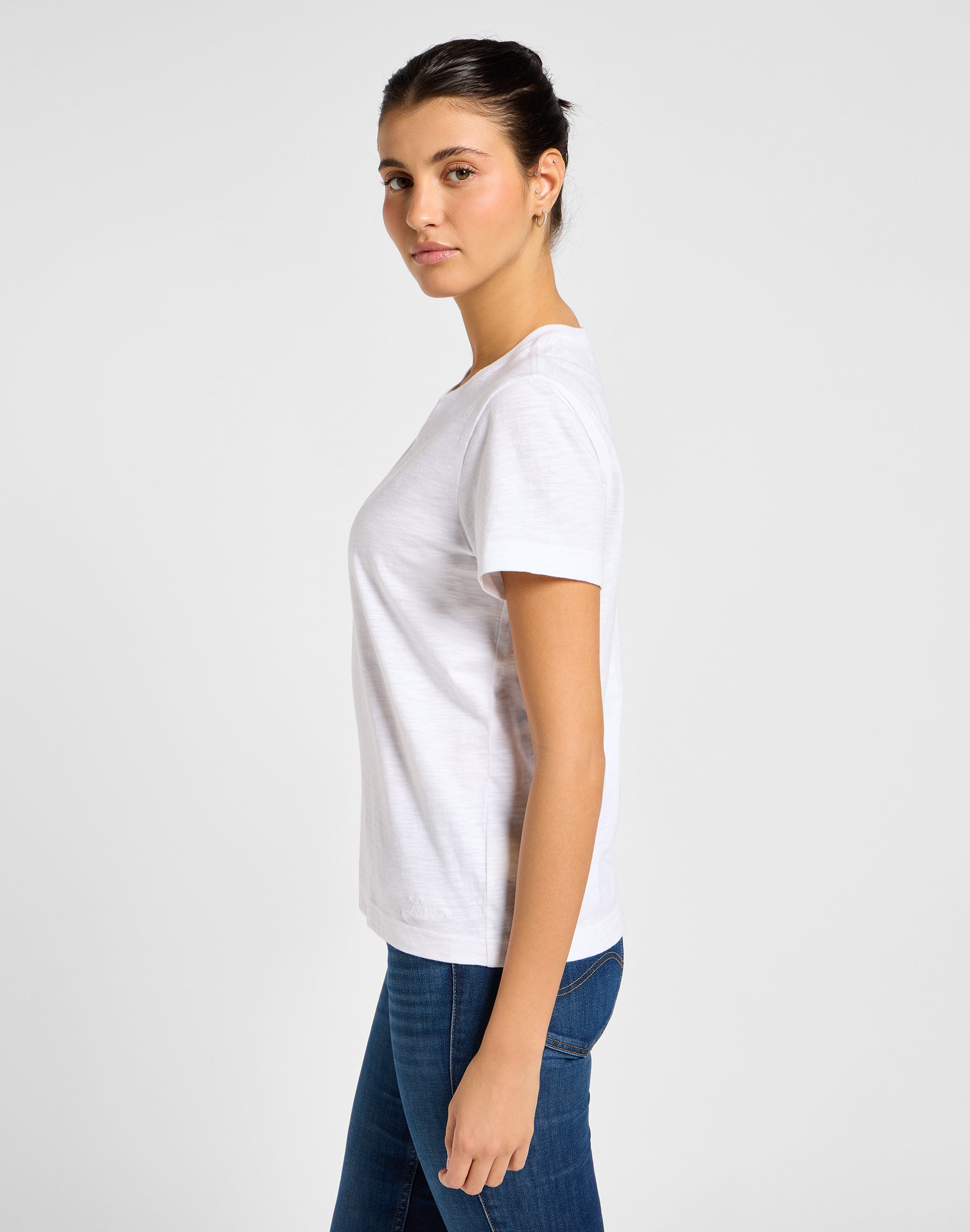 T-shirt Perfect Tee in bianco brillante Lee